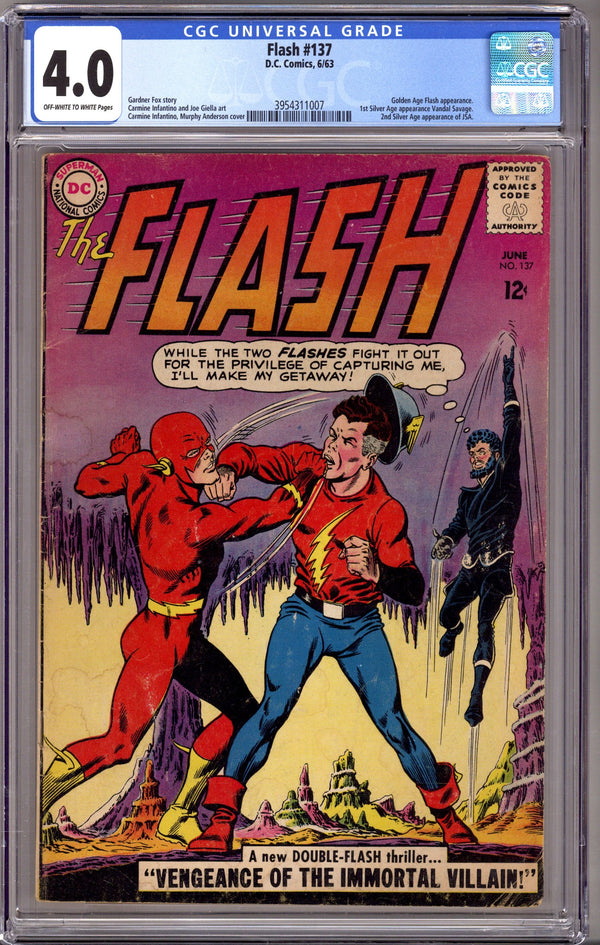 The Flash Vol 1 137 CGC 4.0 (VG) (1963)