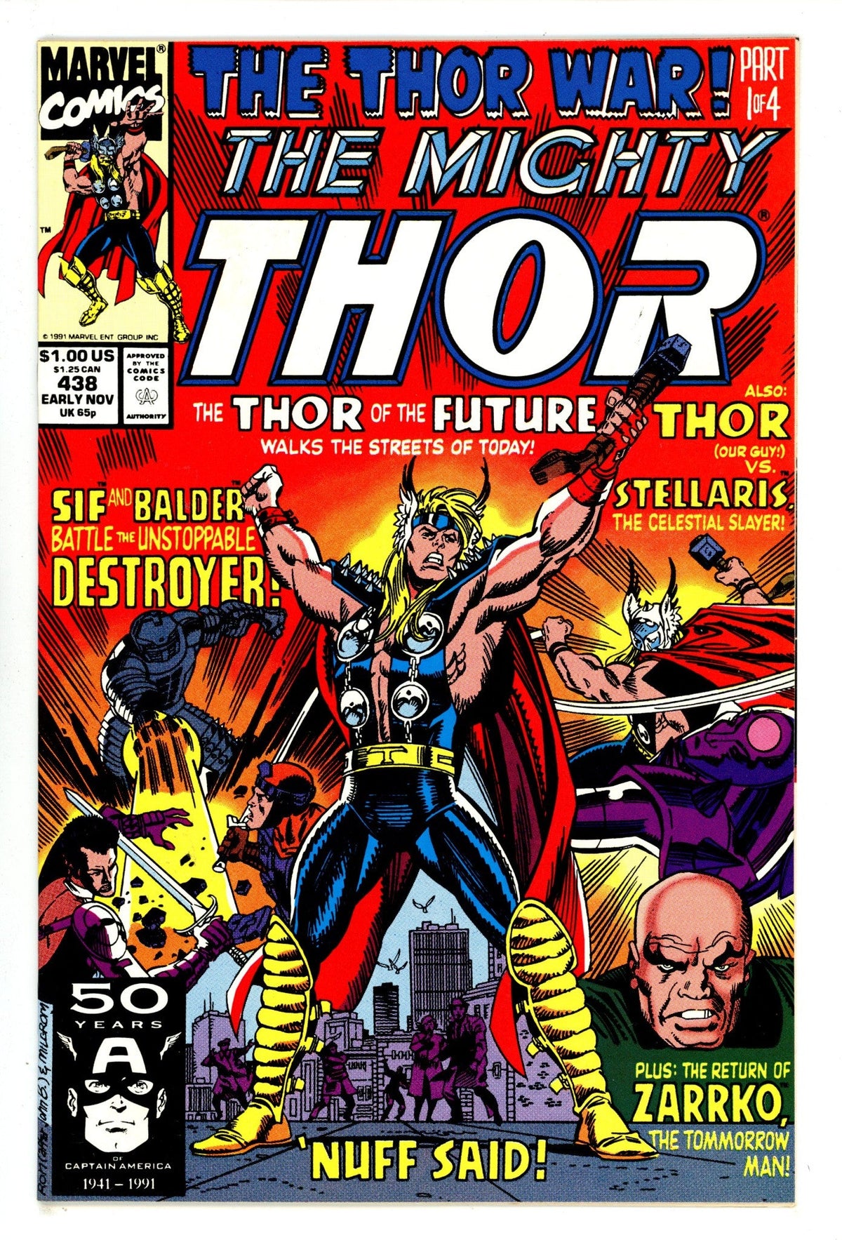 Thor Vol 1 438  High Grade   (1991)