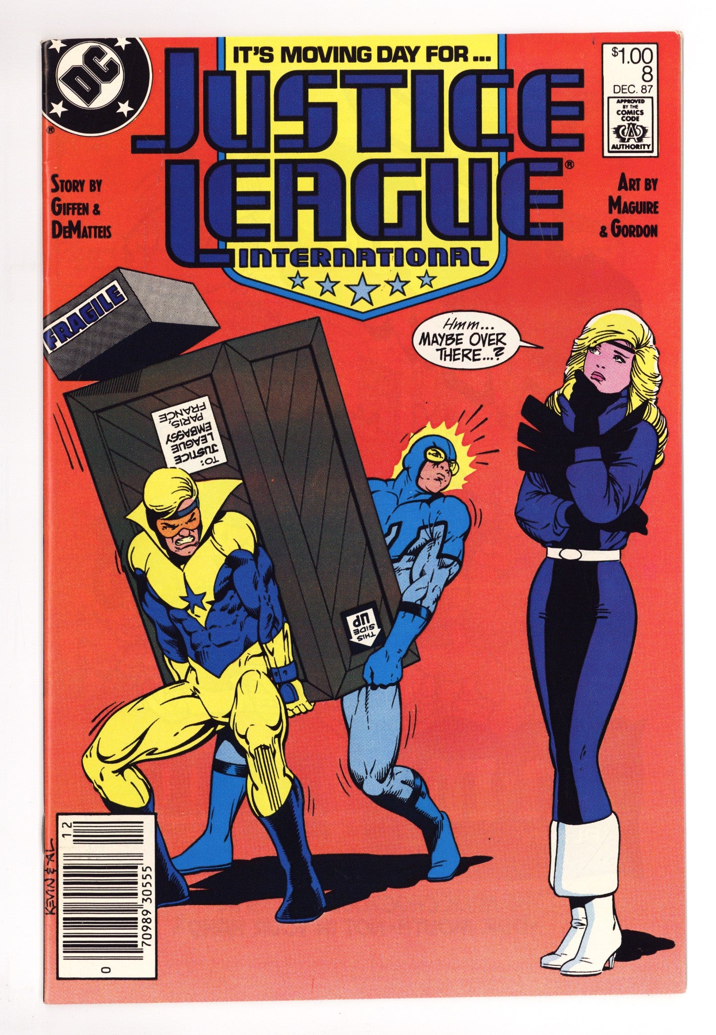 Justice League International 8 VF+ (8.5) (1987) Canadian Price Variant 