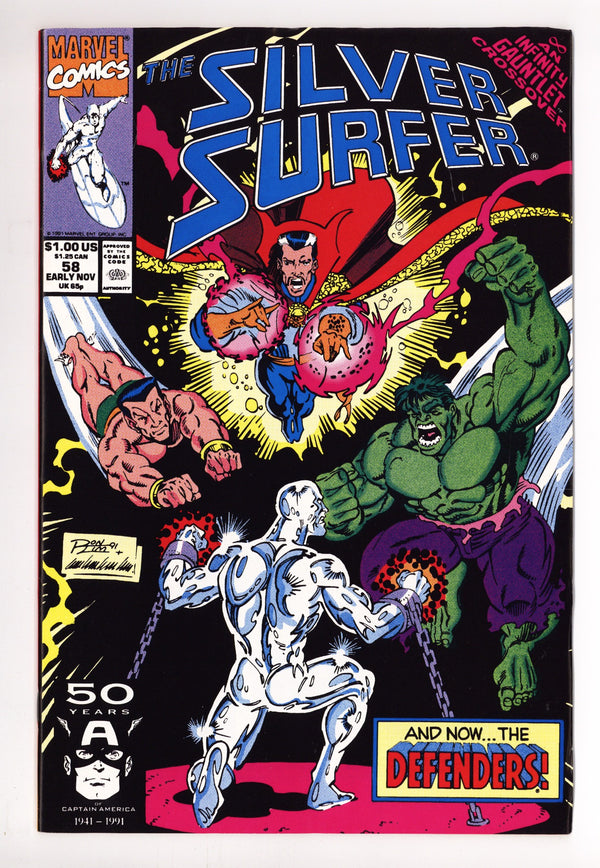 Silver Surfer Vol 3 58 Mid Grade (1991)