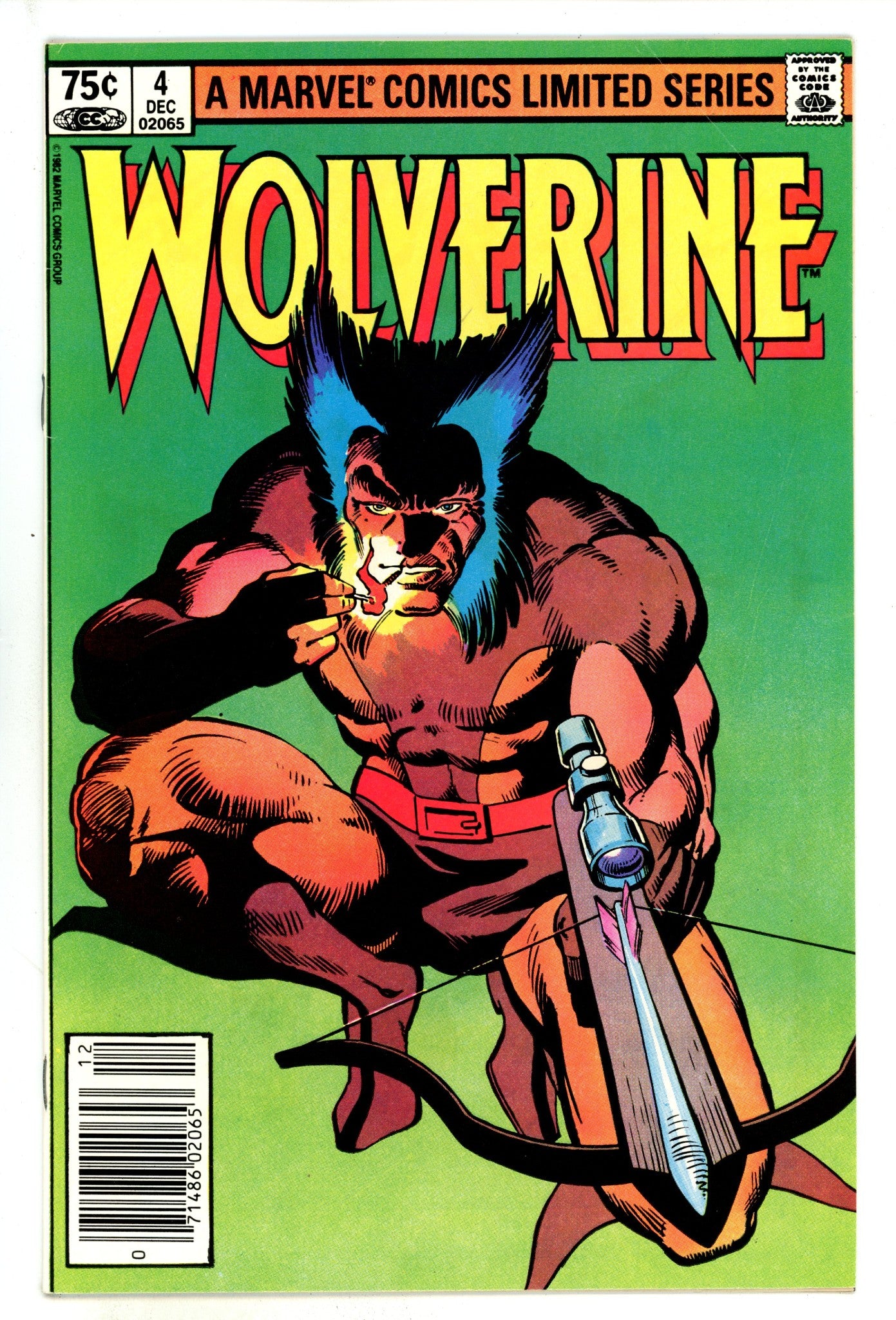 Wolverine Vol 1 4 FN- (5.5) (1982) Canadian Price Variant 