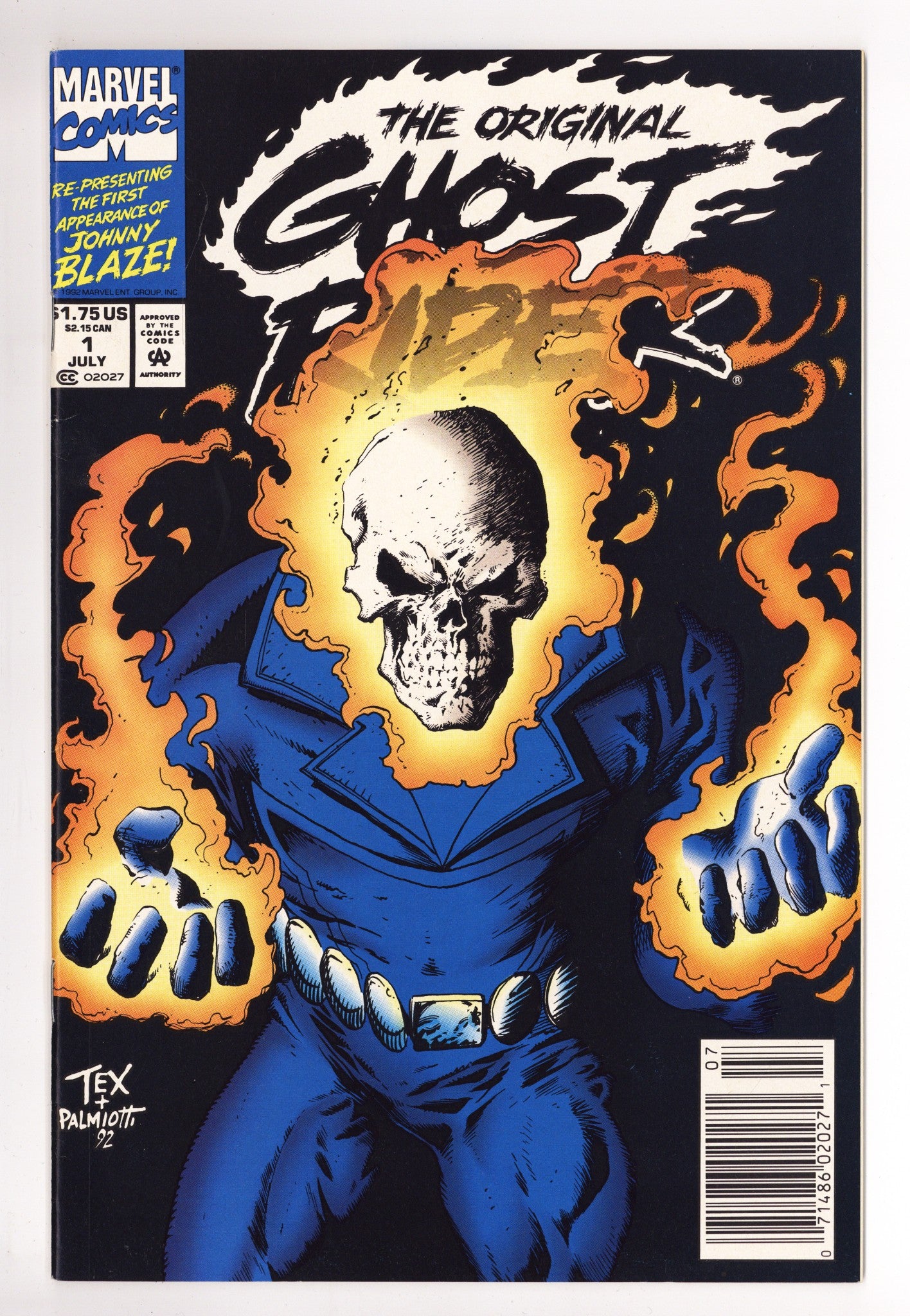 The Original Ghost Rider 1 High Grade (1992) Newsstand 