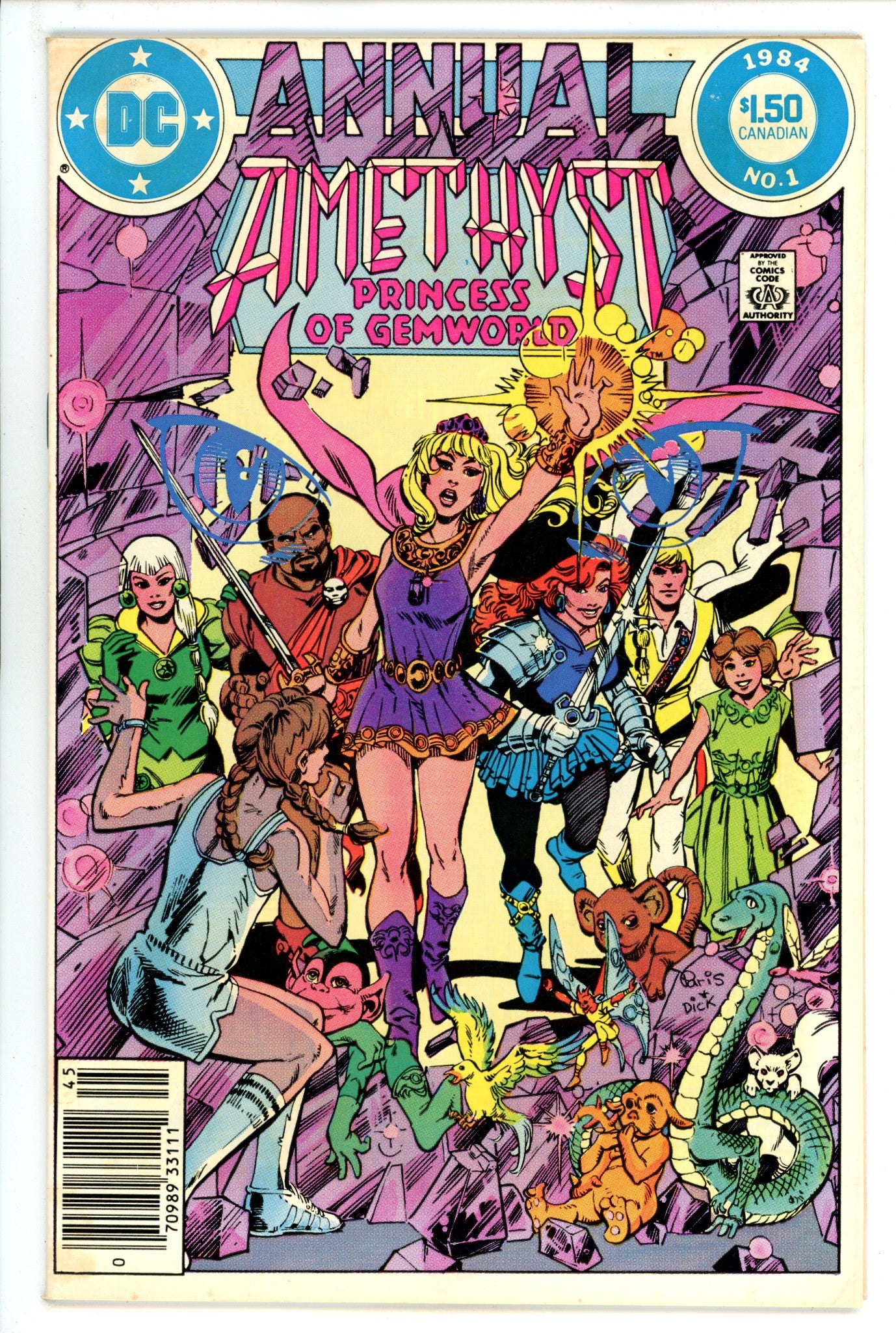 Amethyst Annual 1 FN+ (6.5) (1984) Canadian Price Variant 