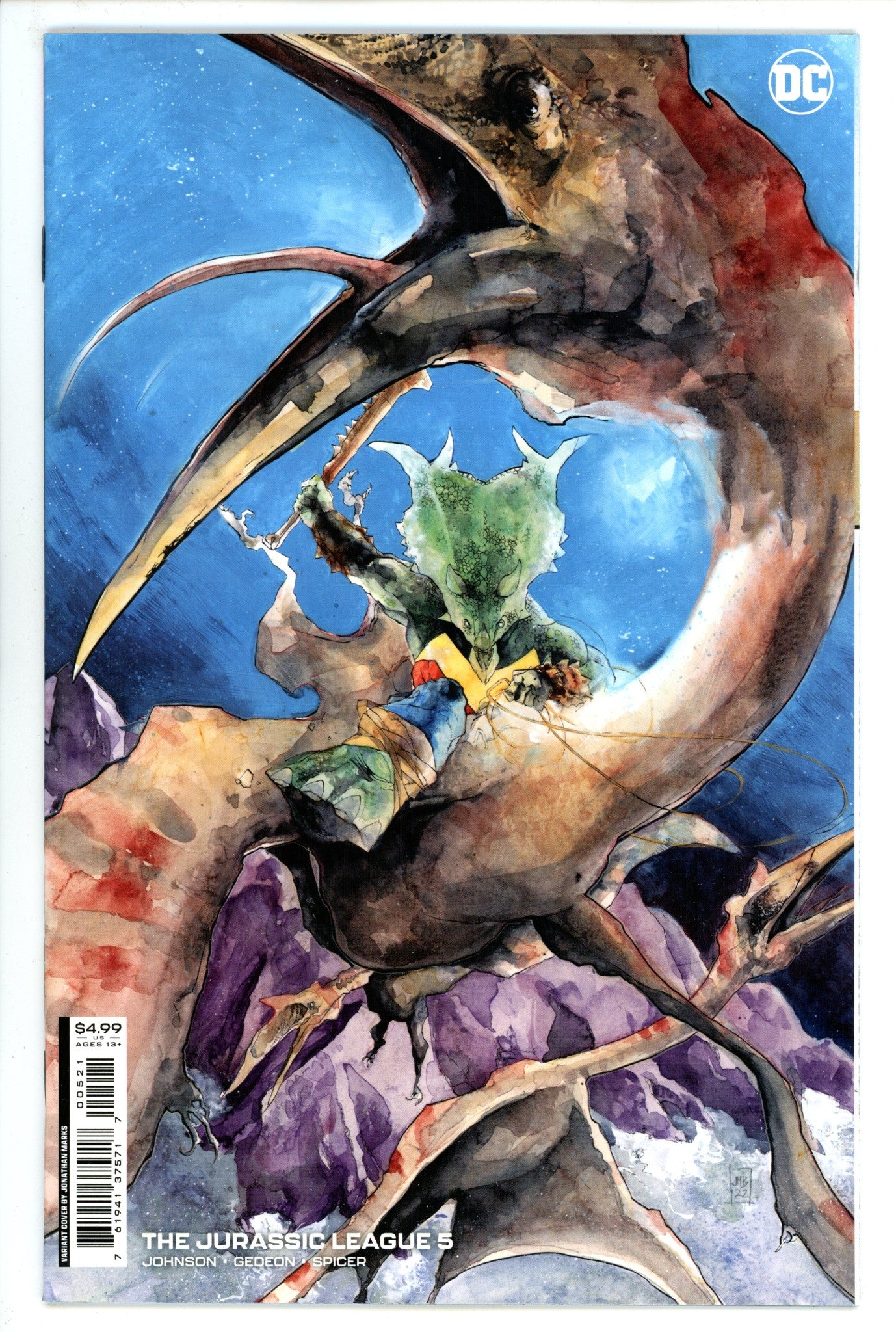 The Jurassic League 5 High Grade (2022) Marks Variant 