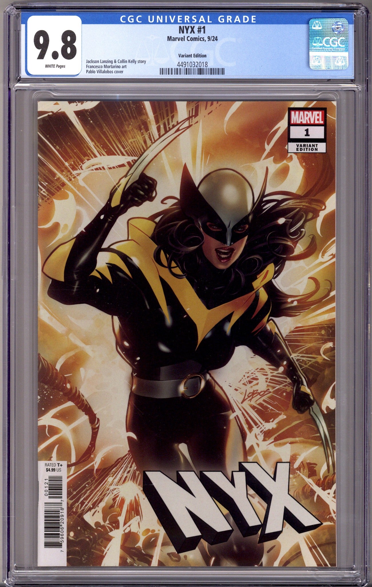NYX Vol 2 1 CGC 9.8 (NM/M) (2024) Villalobos Variant