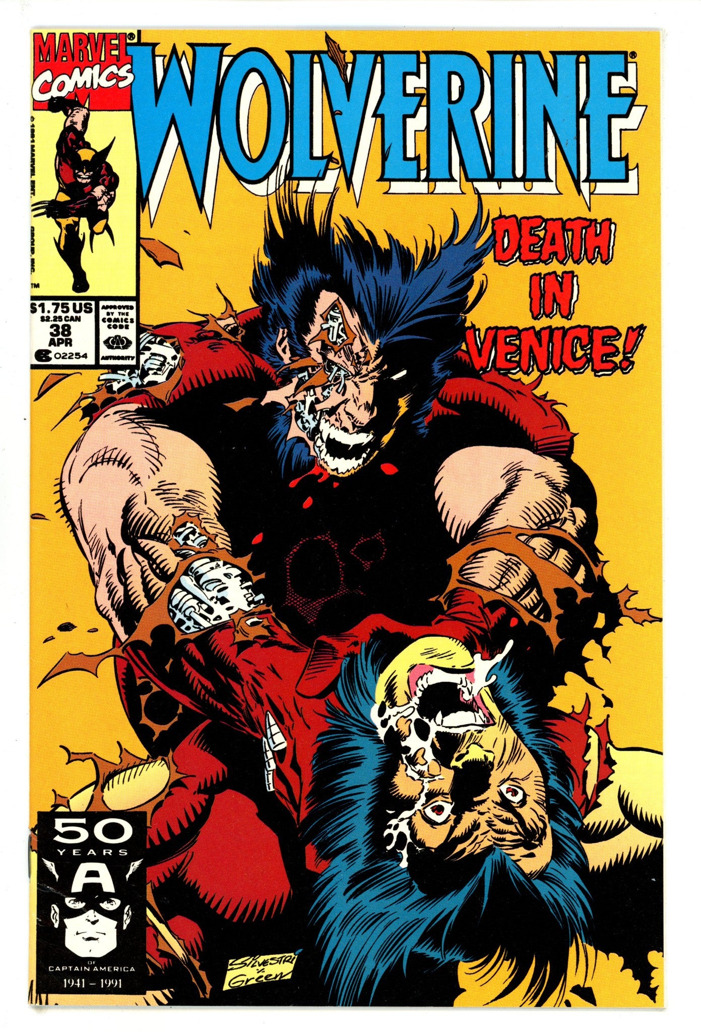 Wolverine Vol 2 38 Mid Grade (1991) 
