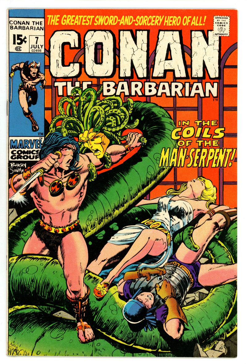 Conan the Barbarian Vol 1 7 VF+ (8.5) (1971) 