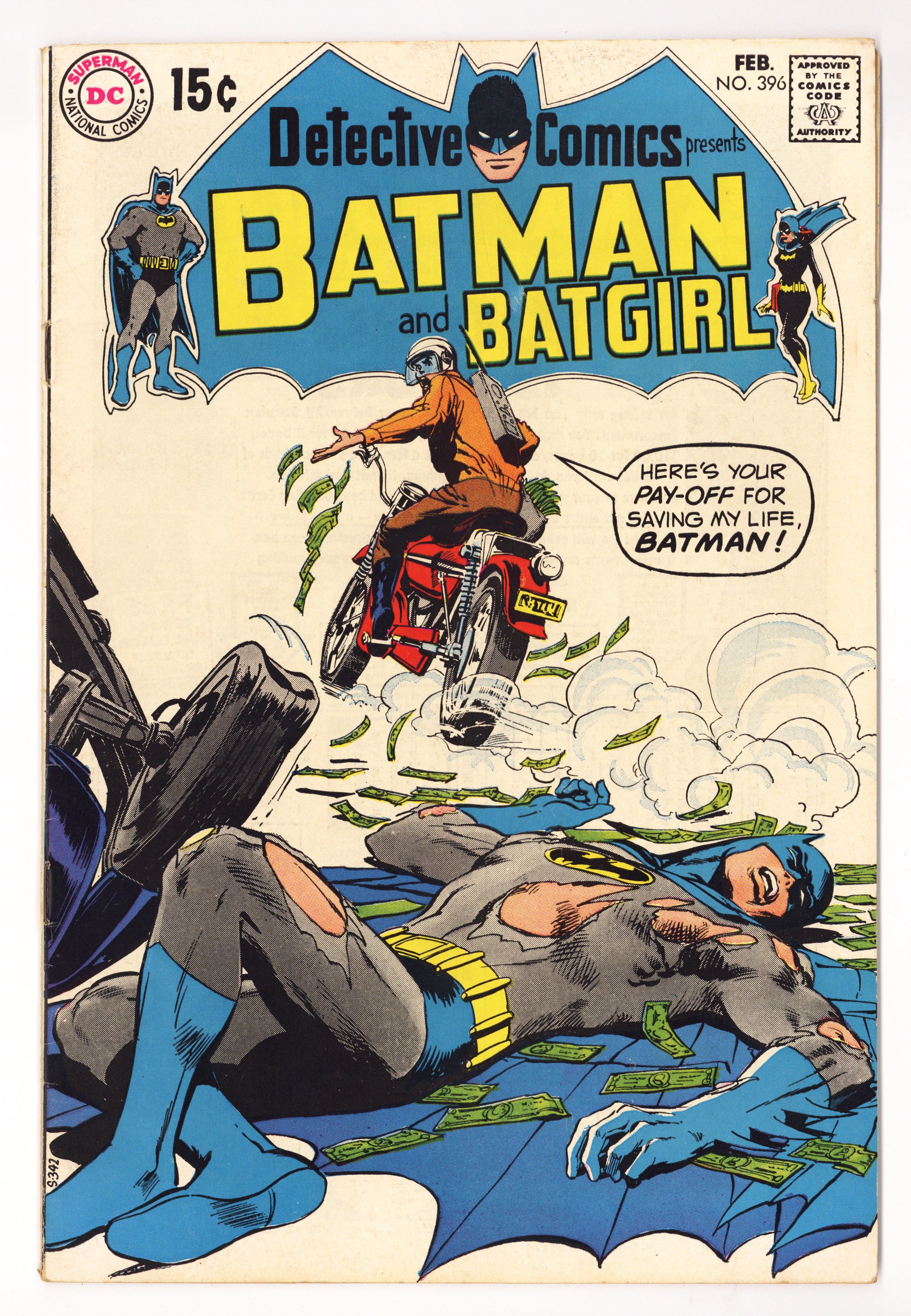 Detective Comics Vol 1 396  FN (6.0)   (1970)        
