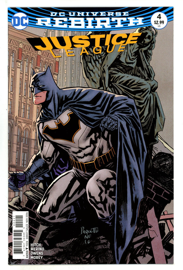 Justice League Vol 2 4 High Grade (2016) Paquette Variant