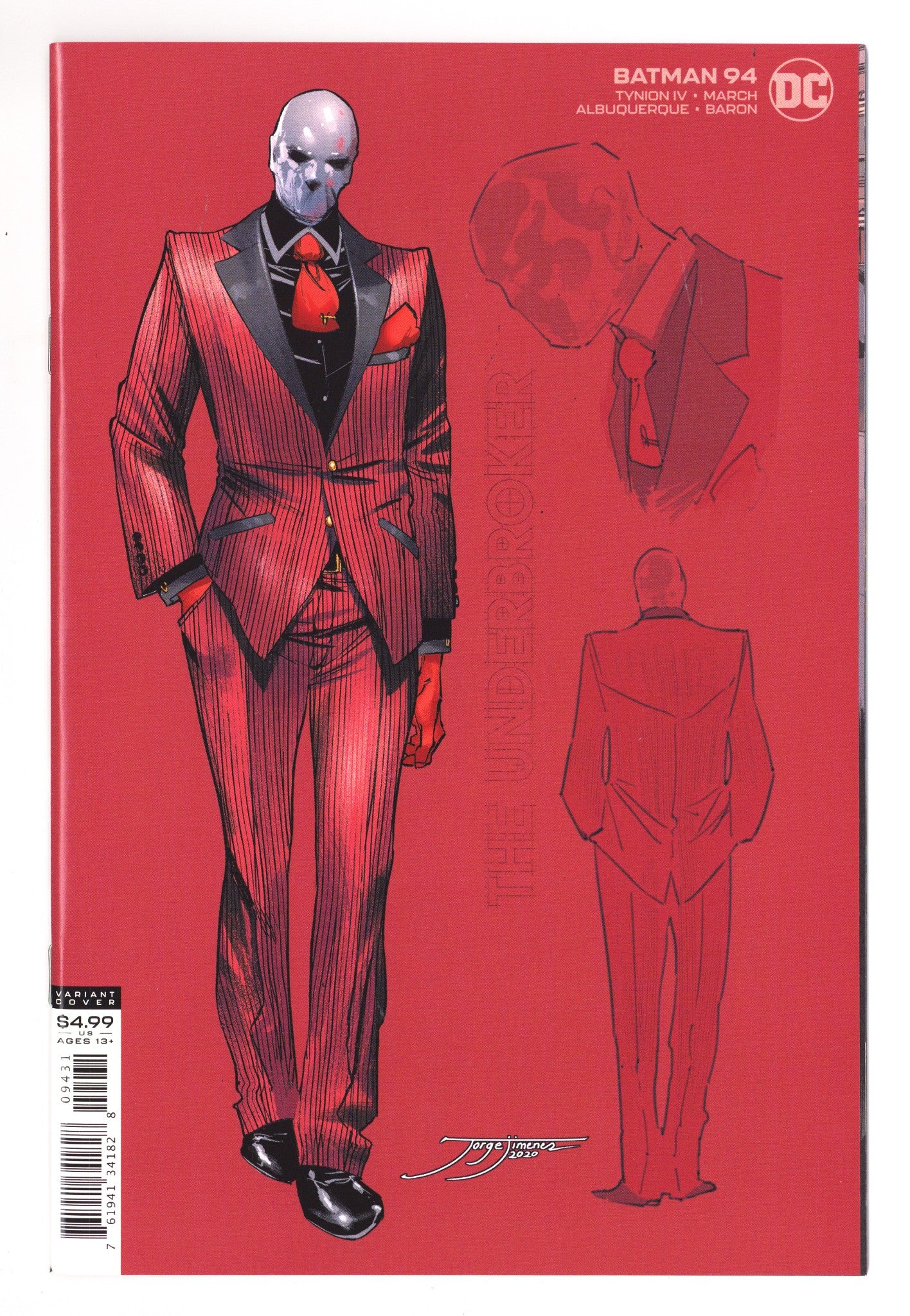 Batman Vol 3 94 NM- (9.2) (2020) Jimenez Incentive Variant 