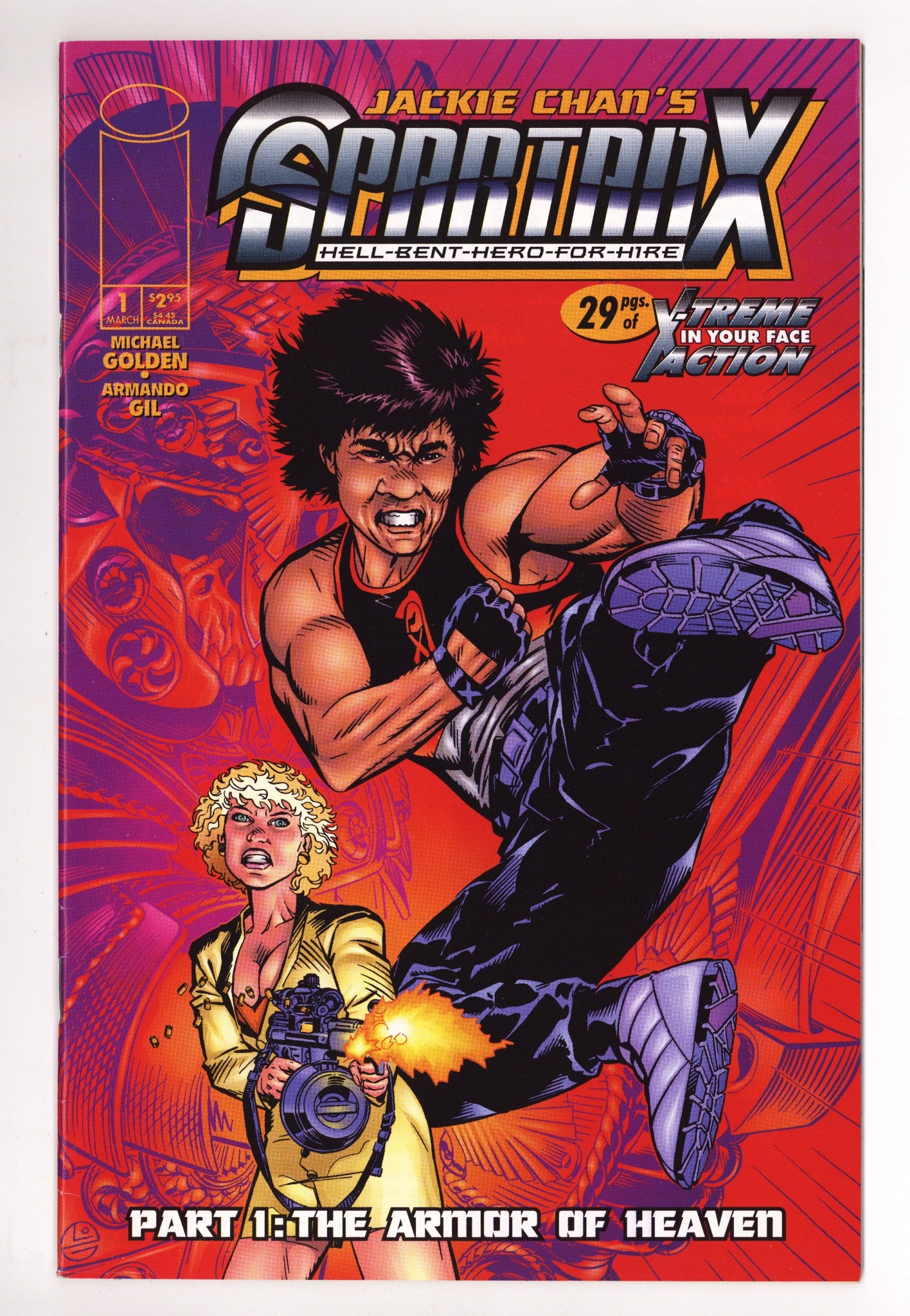 Jackie Chan's Spartan X: Hell-Bent-Hero-For-Hire 1 Mid Grade (1998) 