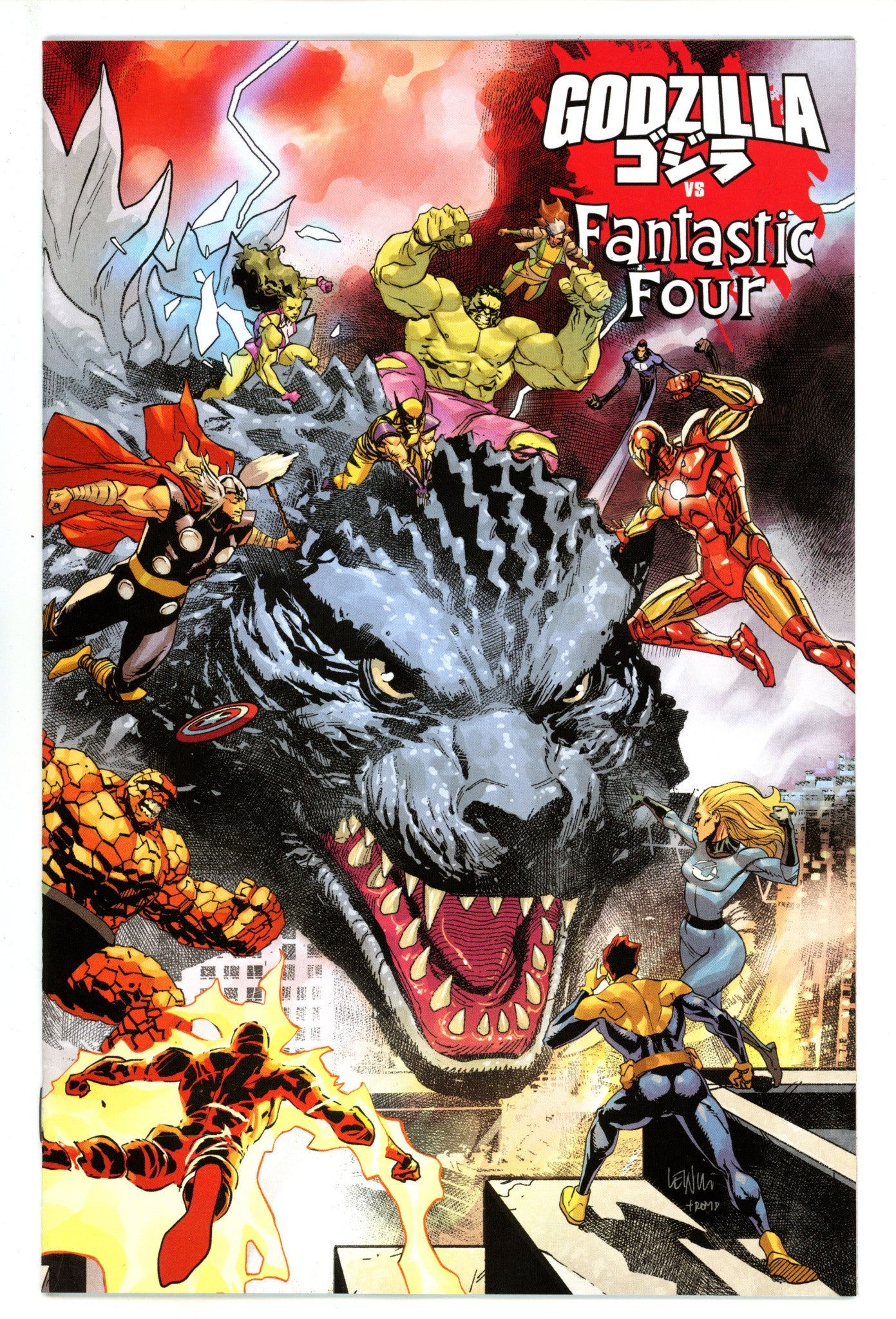Godzilla Vs. Fantastic Four 1 Yu Wraparound Variant (2025)