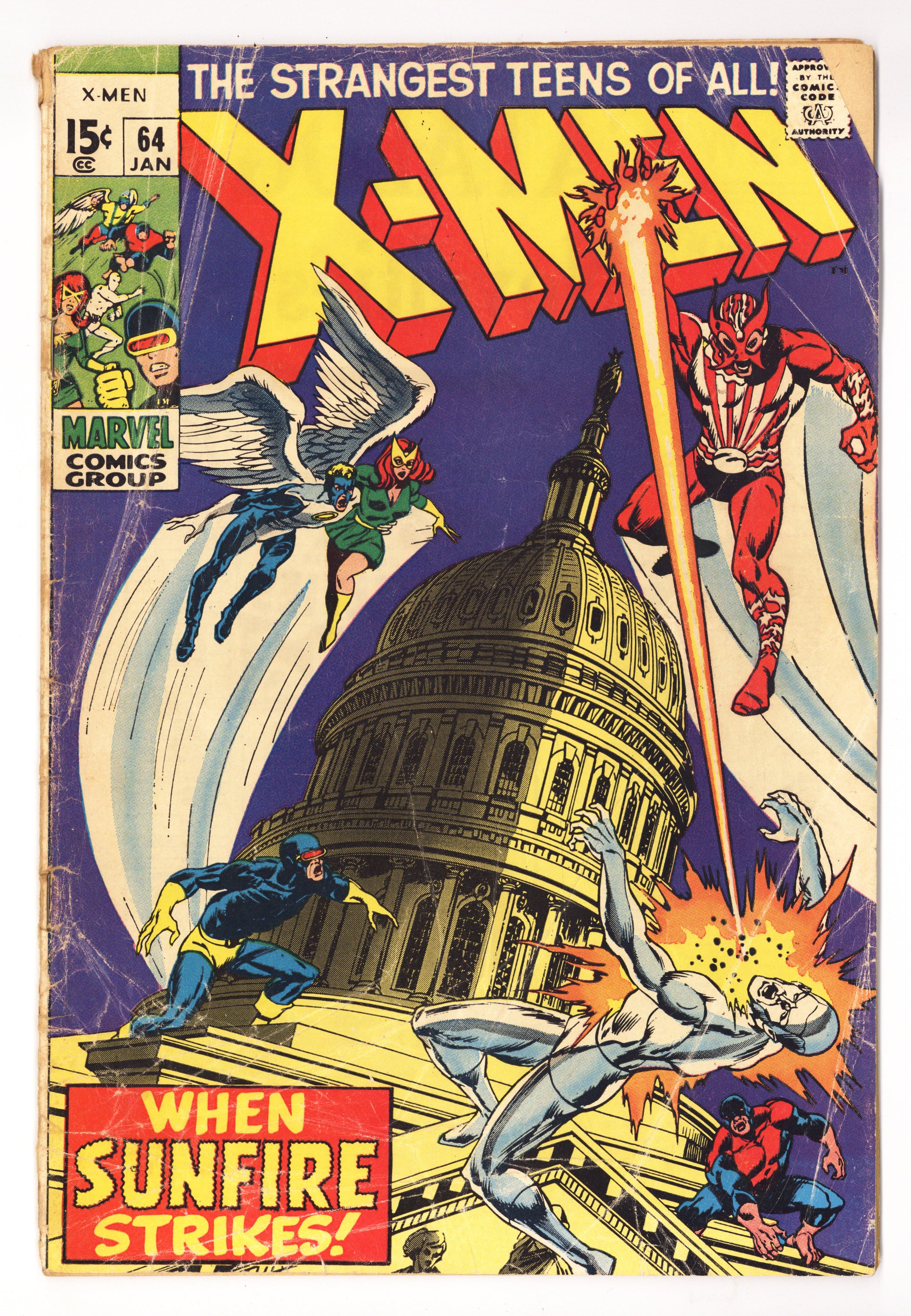 The X-Men Vol 1 64  GD+ (2.5)   (1970)        