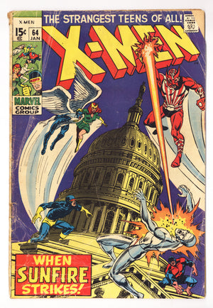 The X-Men Vol 1 64  GD+ (2.5)   (1970)