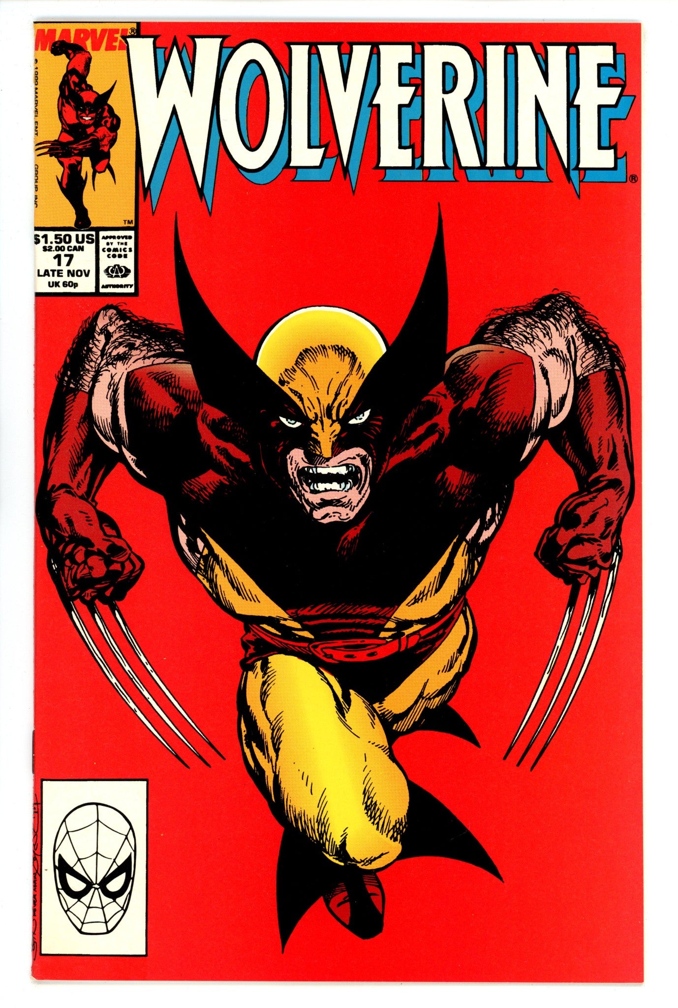 Wolverine Vol 2 17 VF+ (8.5) (1989) 