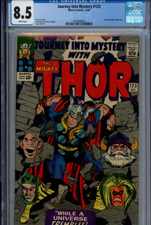 Journey into Mystery Vol 1 123 CGC 8.5 (VF+) (1965) 