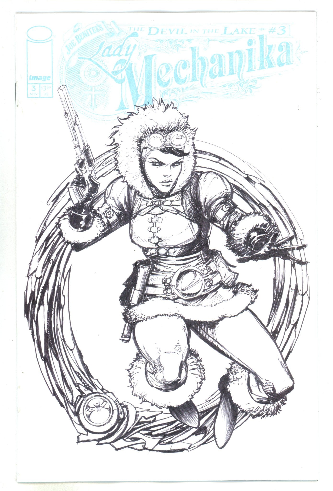 Lady Mechanika The Devil In The Lake  3 Benitez  B&W Incentive Variant NM-  (2024)