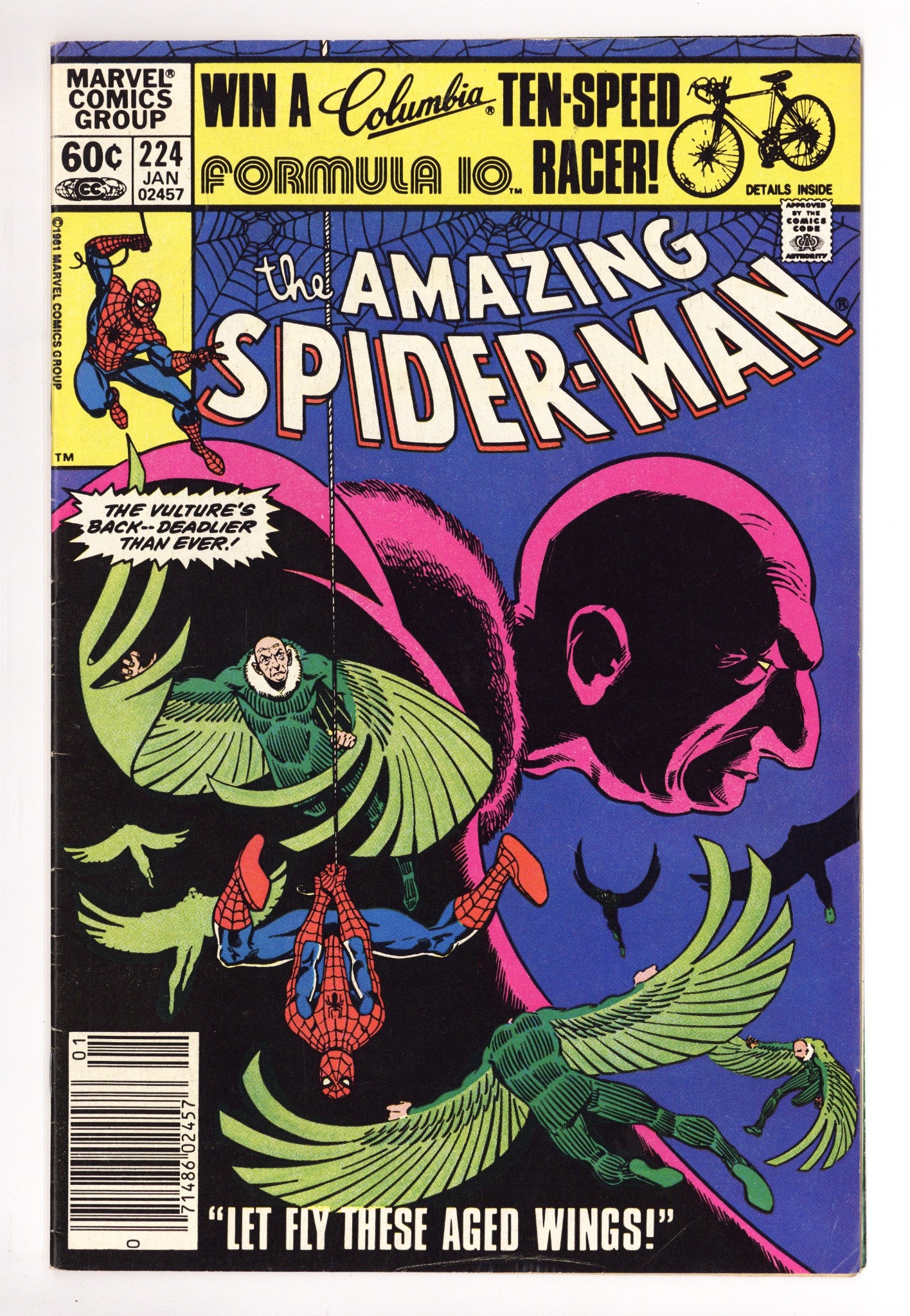 The Amazing Spider-Man Vol 1 224 Low Grade (1982) Newsstand 