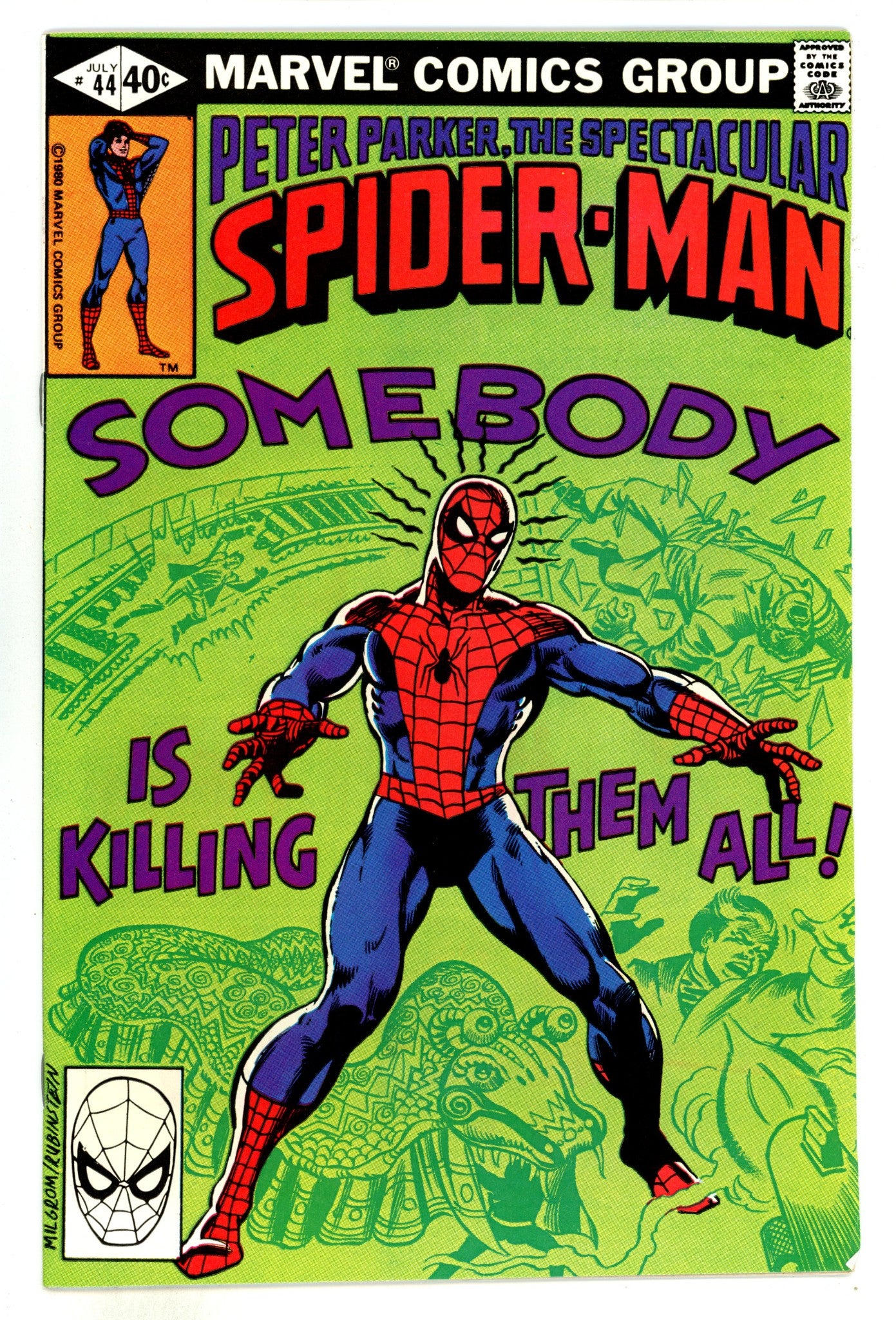 The Spectacular Spider-Man Vol 1 44  FN/VF (7.0)  (1980)  