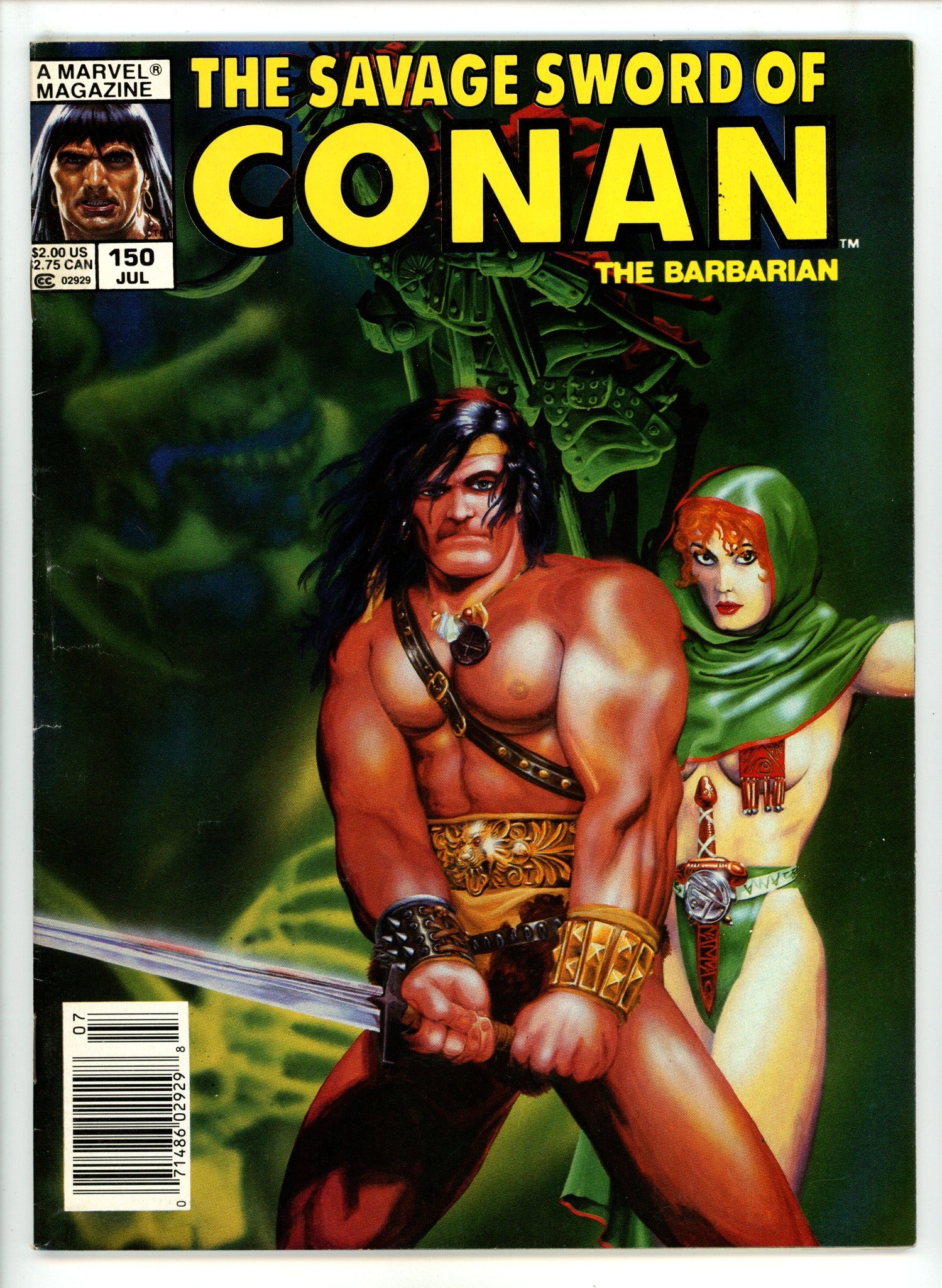 The Savage Sword of Conan Vol 1 150 Low Grade (1988) Newsstand 