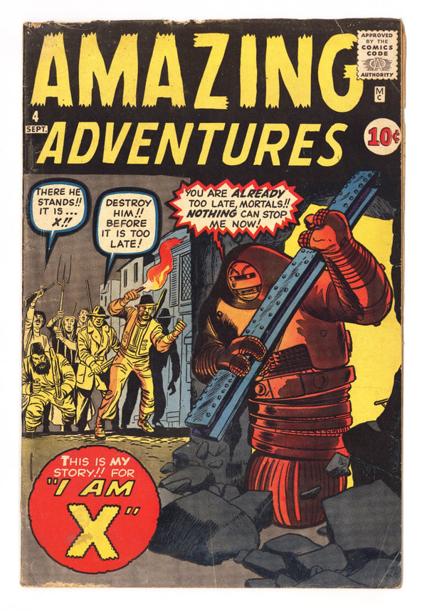 Amazing Adventures Vol 1 4 VG- (3.5) (1961)