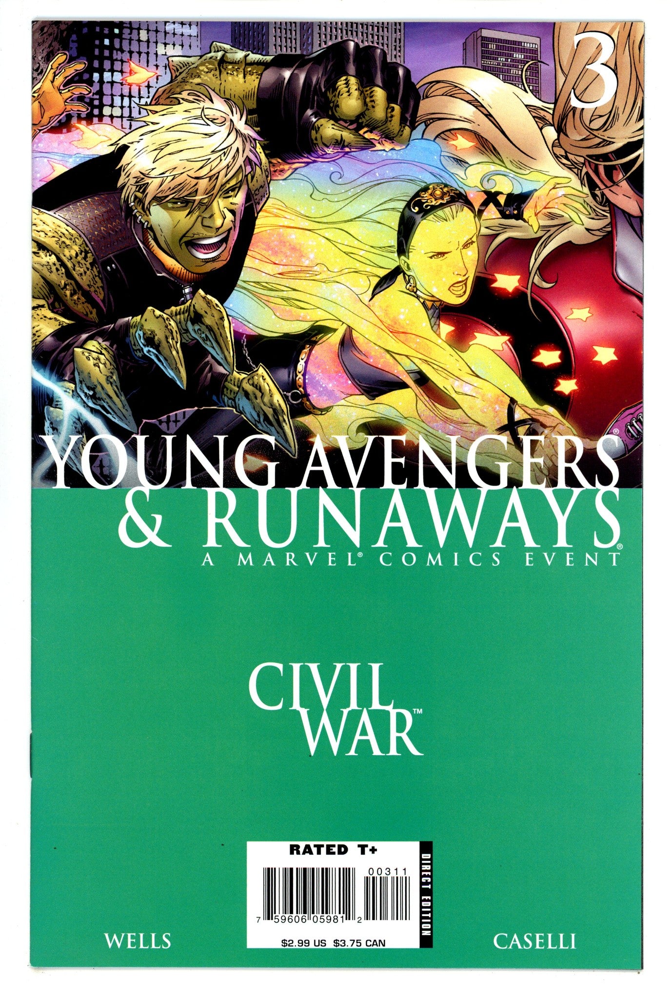 Civil War: Young Avengers & Runaways 3 High Grade (2006) 