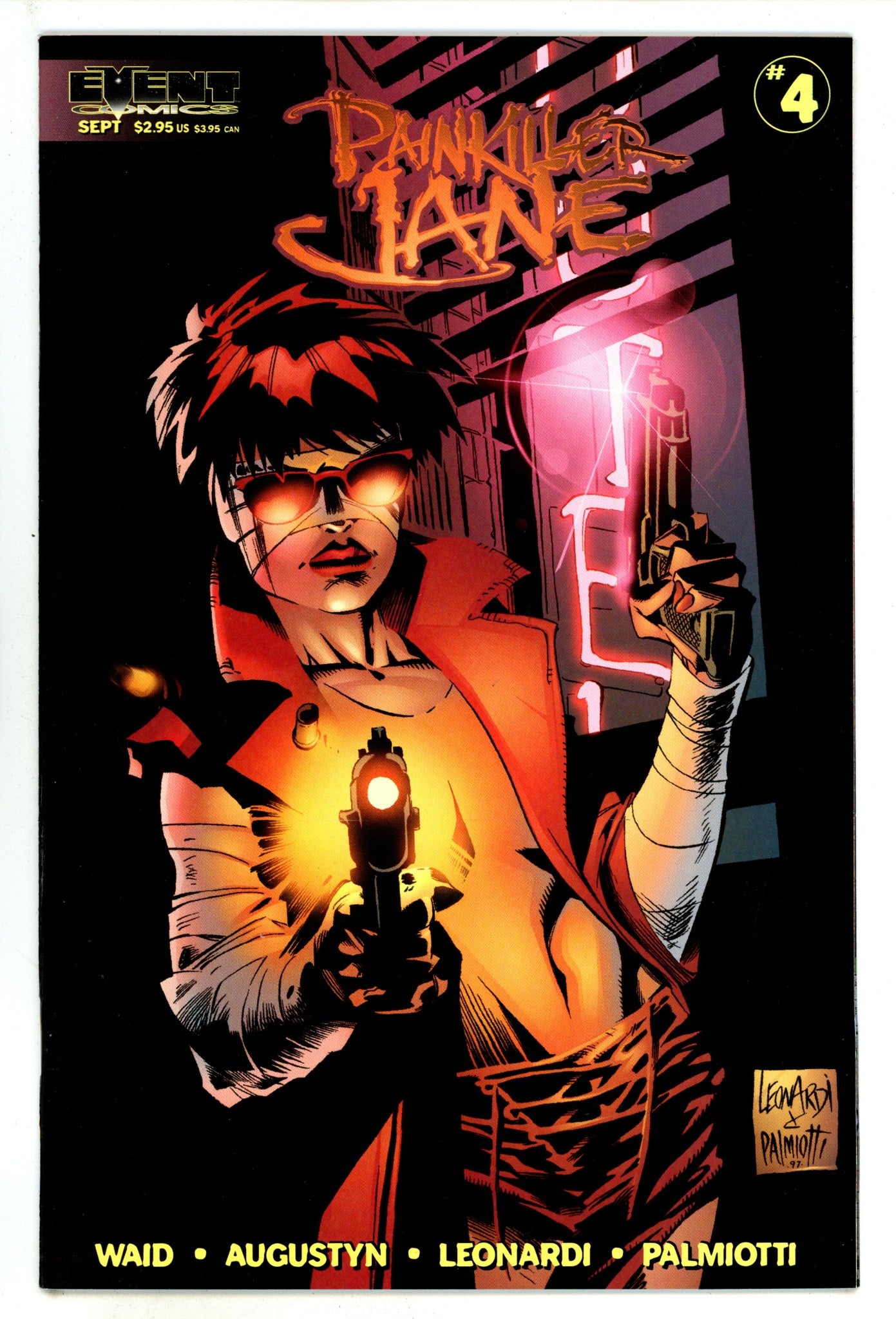 Painkiller Jane Vol 1 4 High Grade (1997) Leonardi Variant 