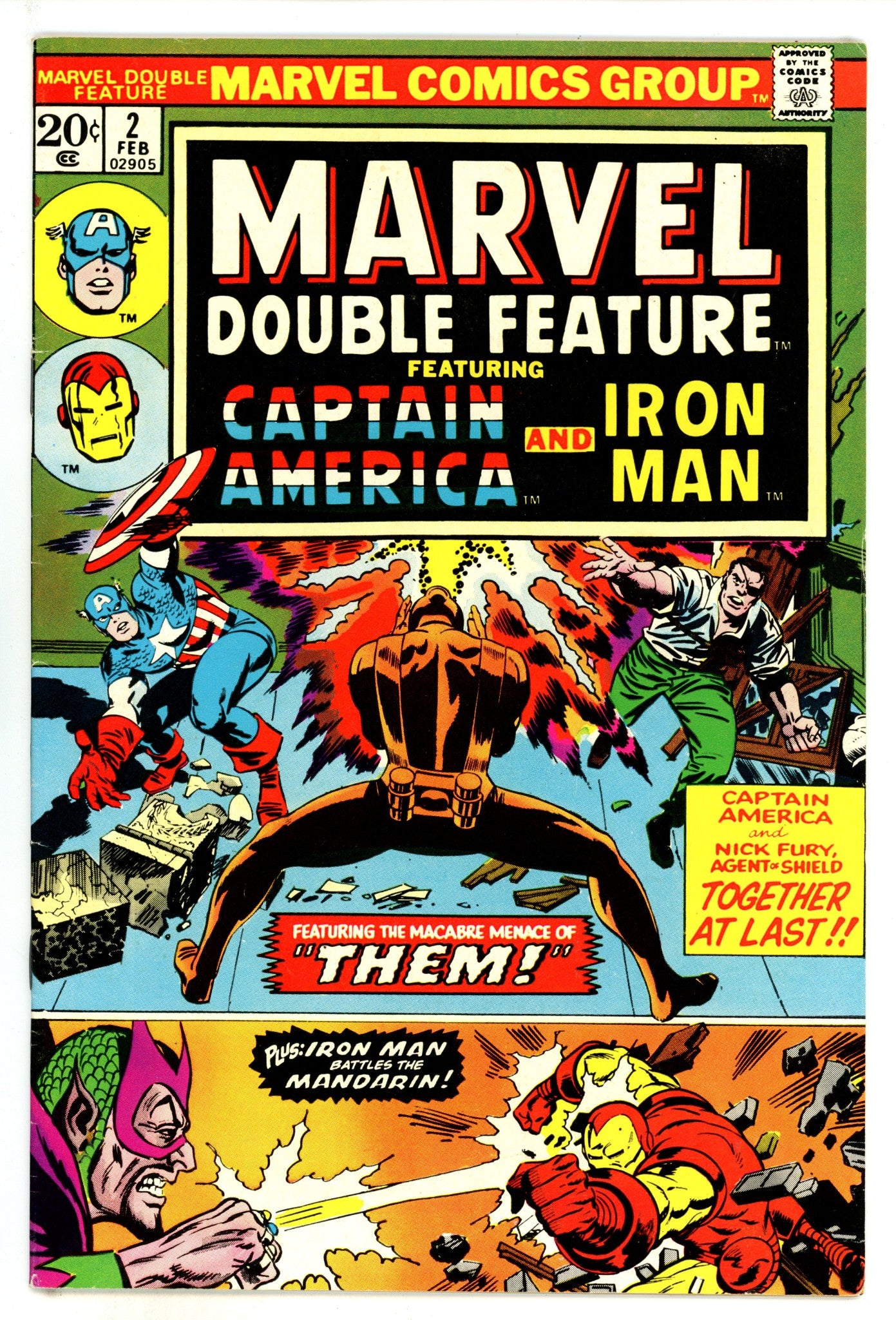 Marvel Double Feature 2 FN+ (6.5) (1974) 