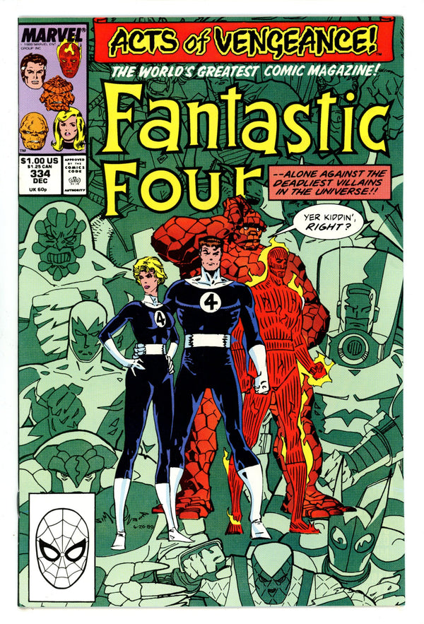 Fantastic Four Vol 1 334 High Grade (1989)