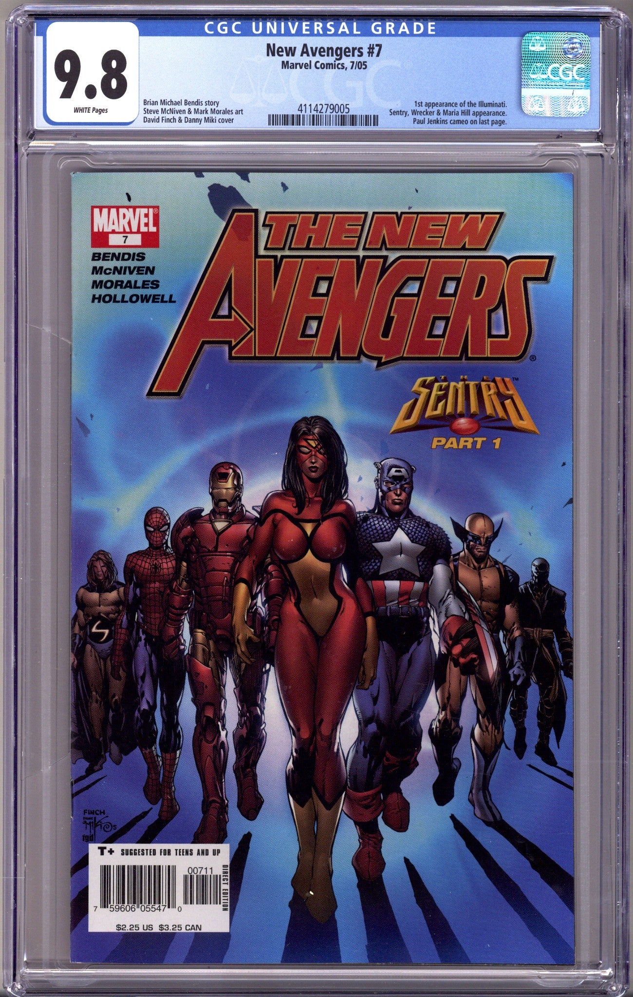 New Avengers Vol 1 7 CGC 9.8 (NM/M) (2005) 