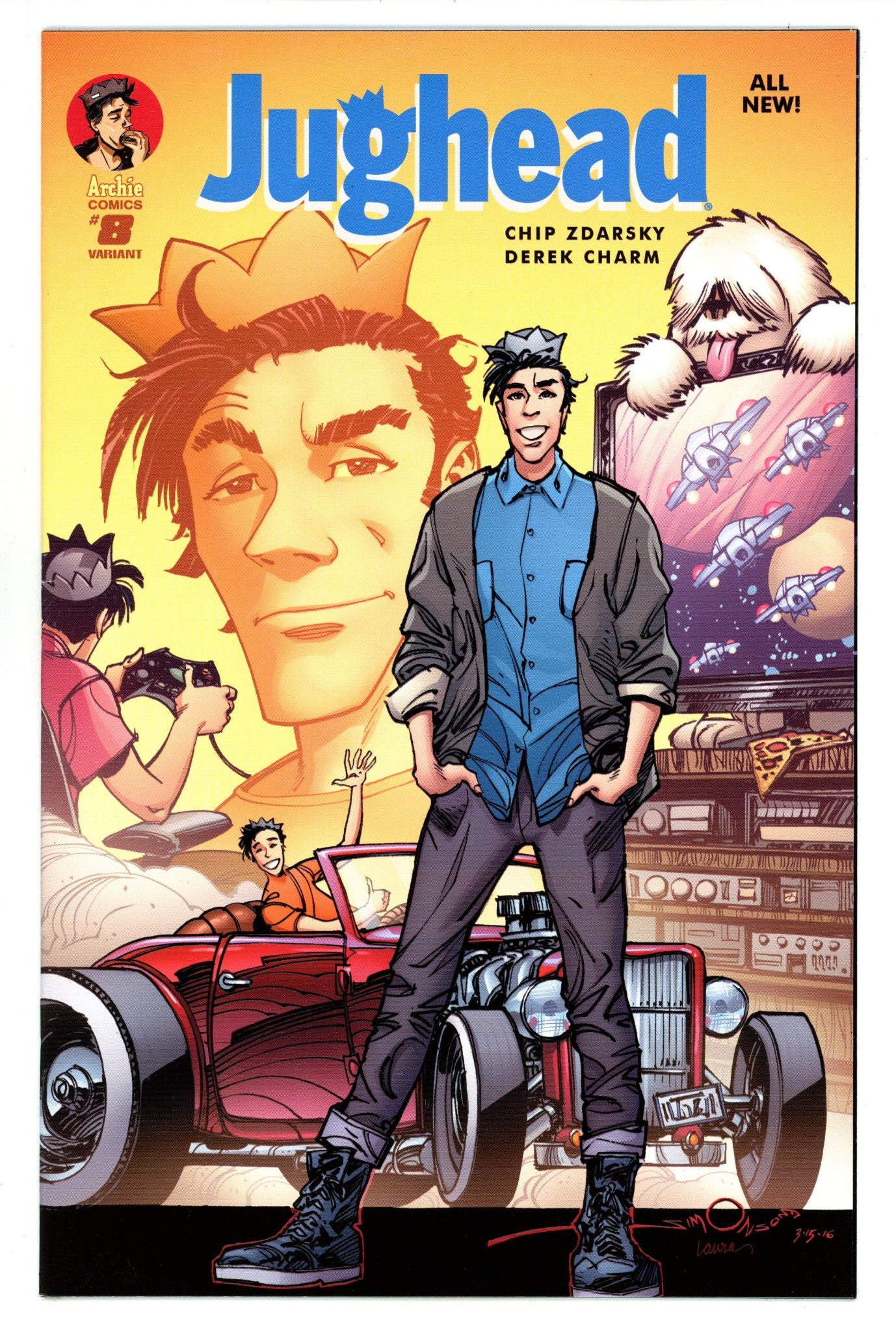 Jughead Vol 3 8 High Grade (2016) Simonson] Variant 