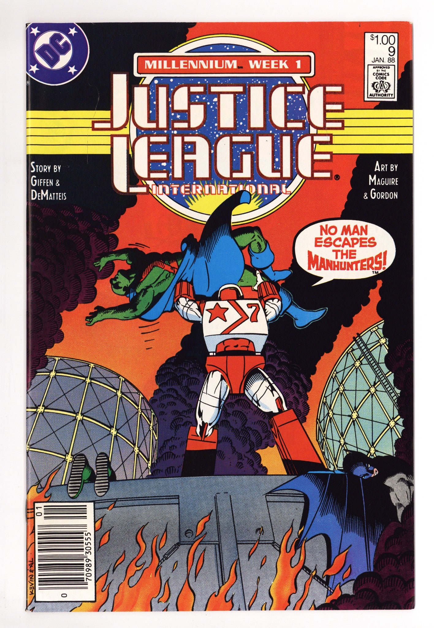 Justice League International 9 VF/NM (9.0) (1988) Canadian Price Variant 