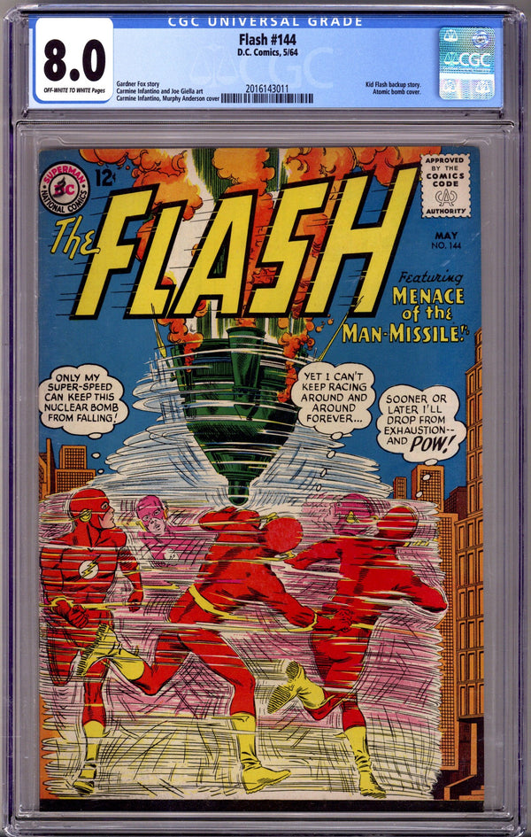 The Flash Vol 1 144 CGC 8.0 (VF) (1964)