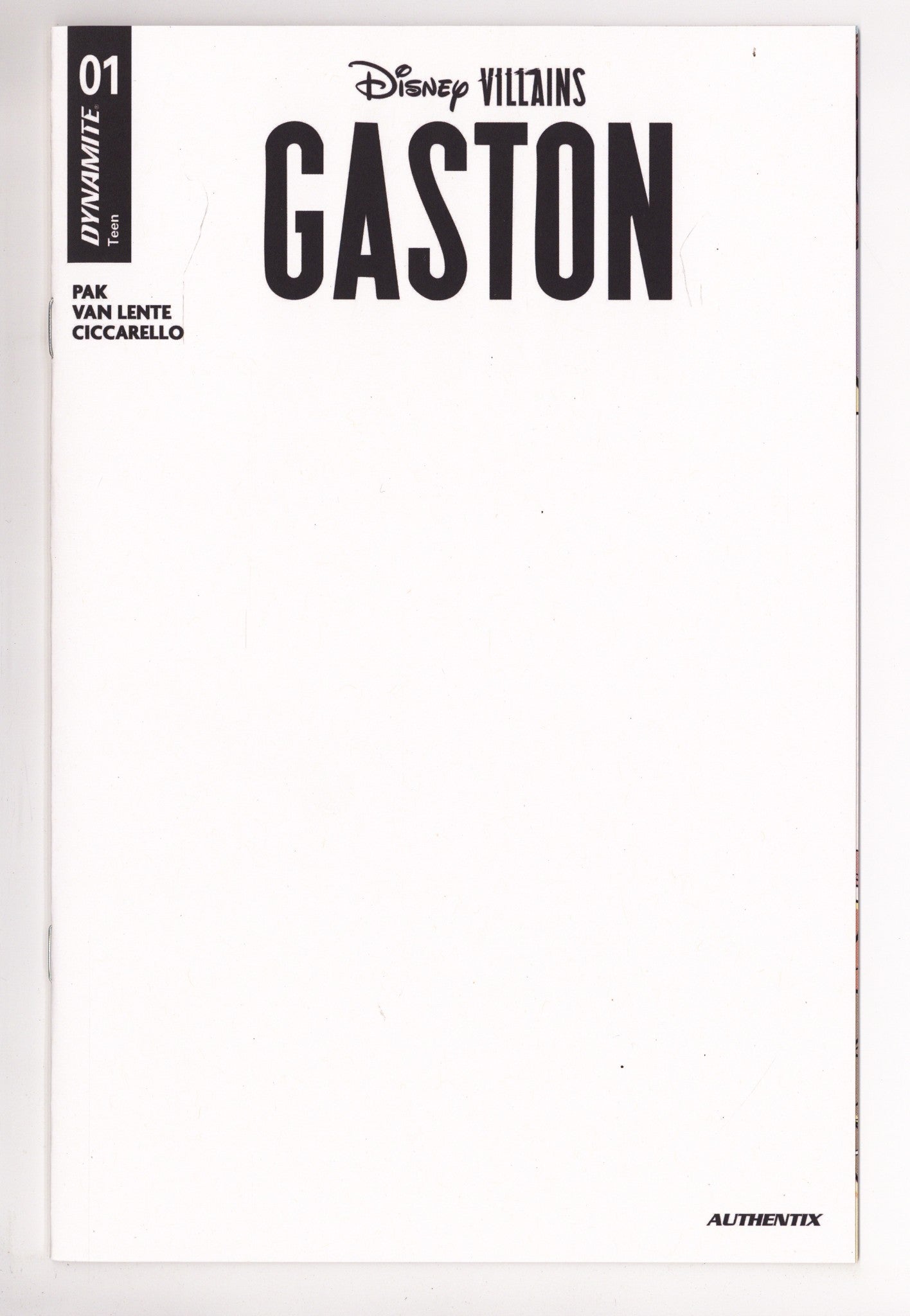 Disney Villains Gaston 1 Blank Variant (2026)