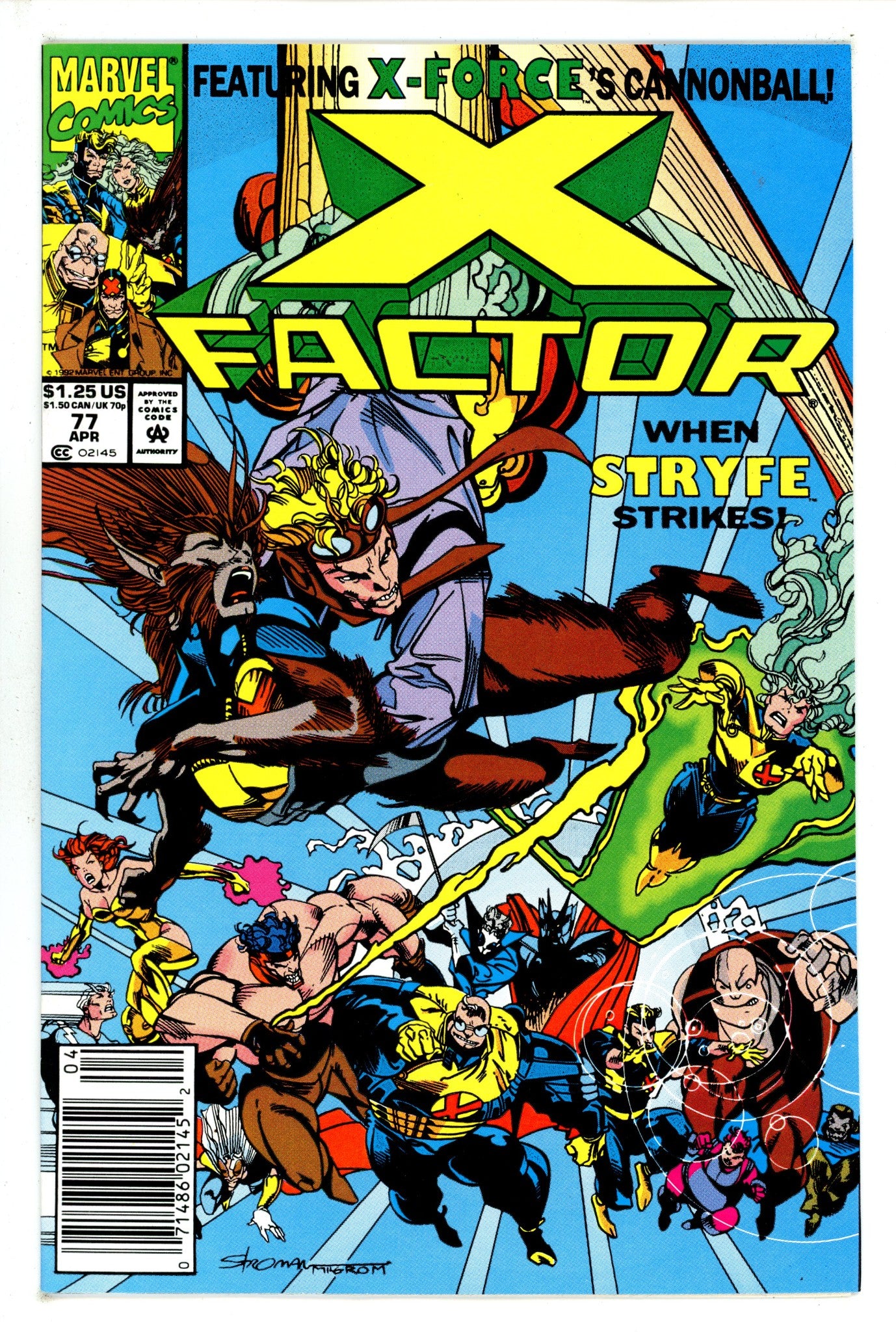 X-Factor Vol 1 77 Newsstand (1992)