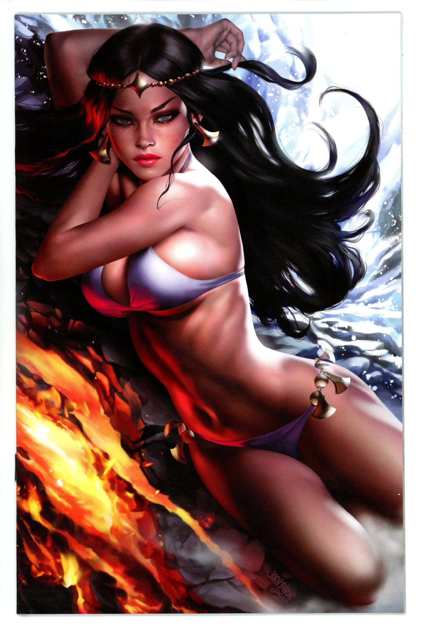 Fire & Ice 1 Burns Virgin Exclusive Variant (2023)