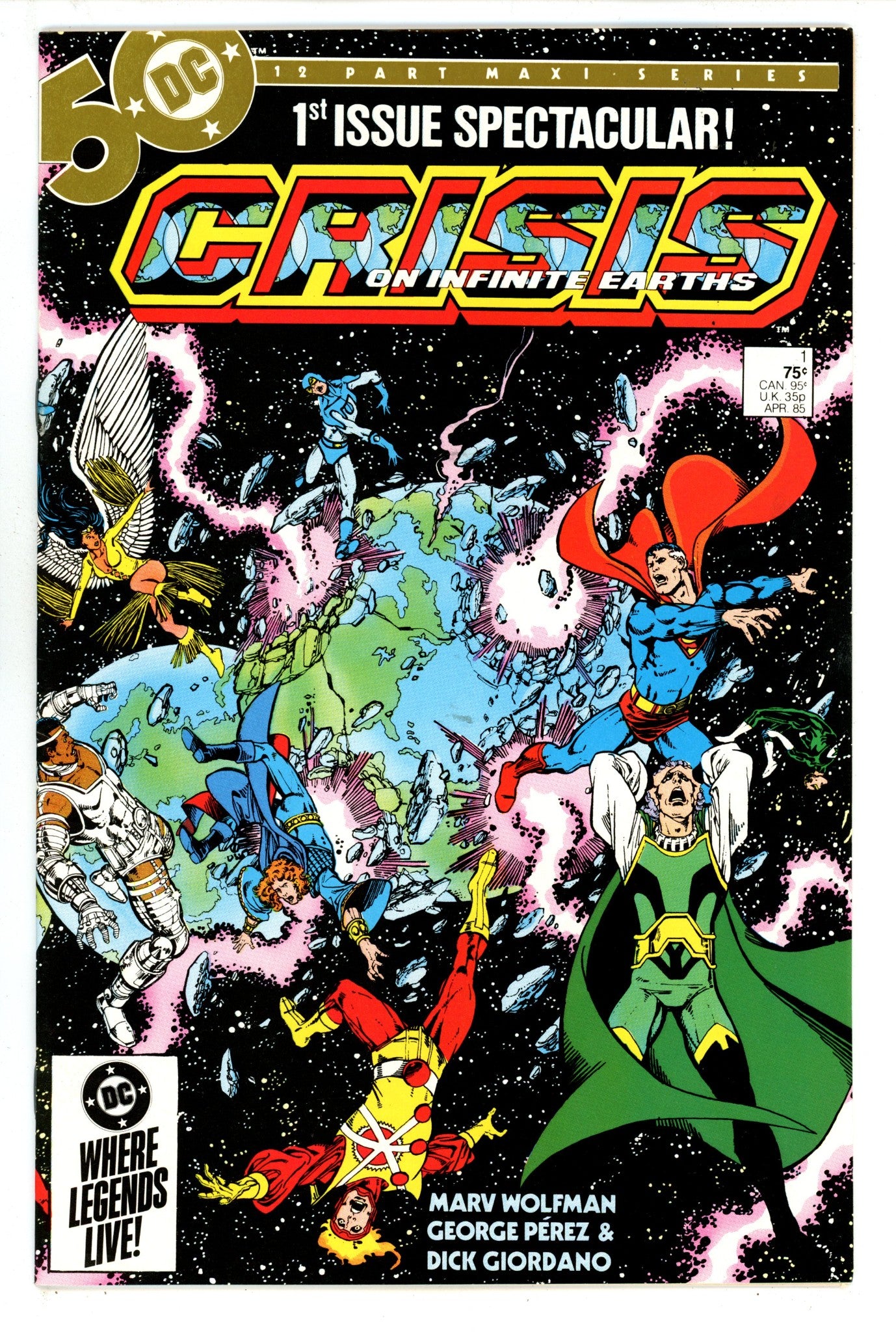 Crisis on Infinite Earths 1 VF (8.0) (1985) 