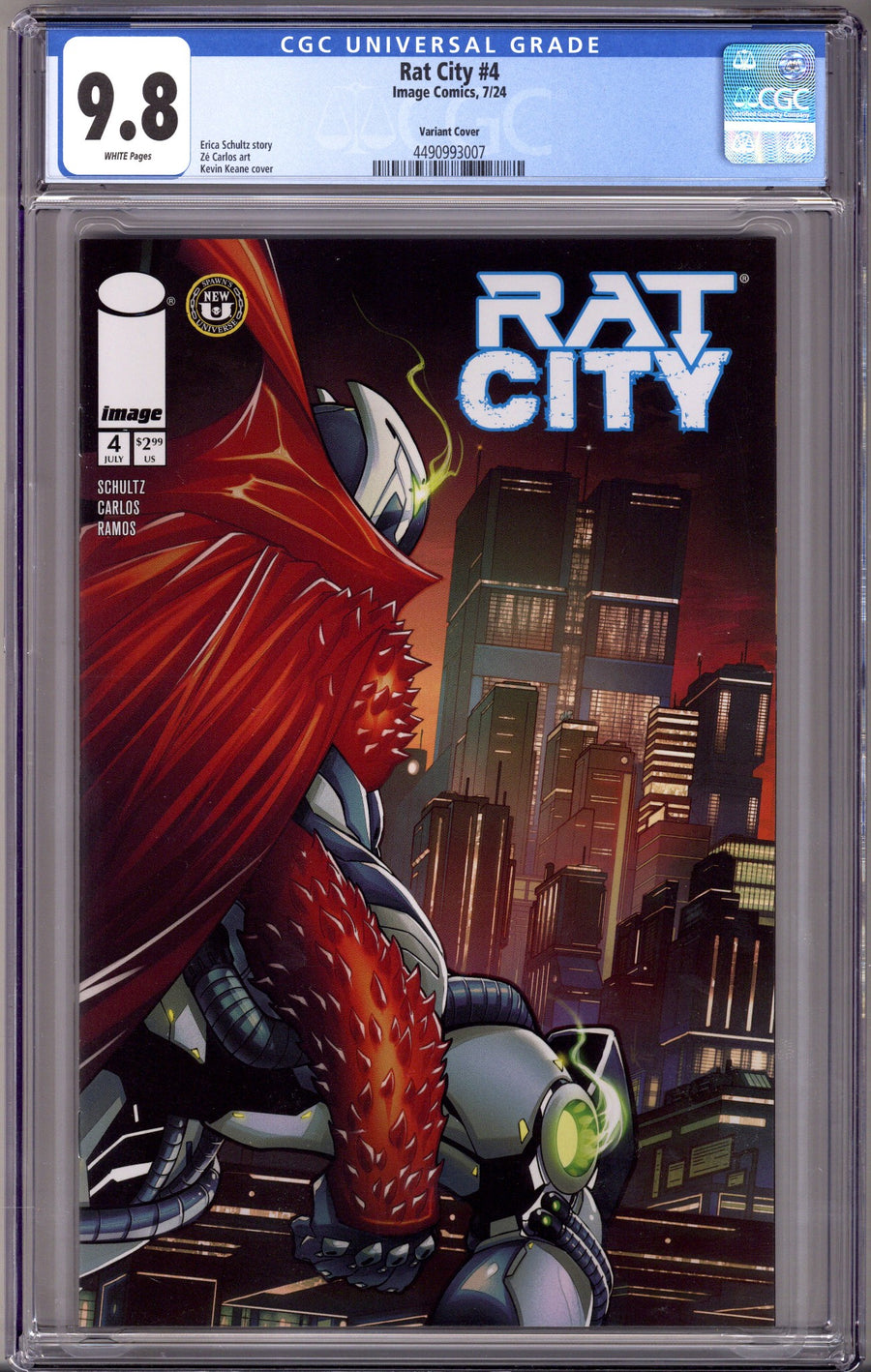 Rat City 4 CGC 9.8 (NM/M) (2024) Keane Variant