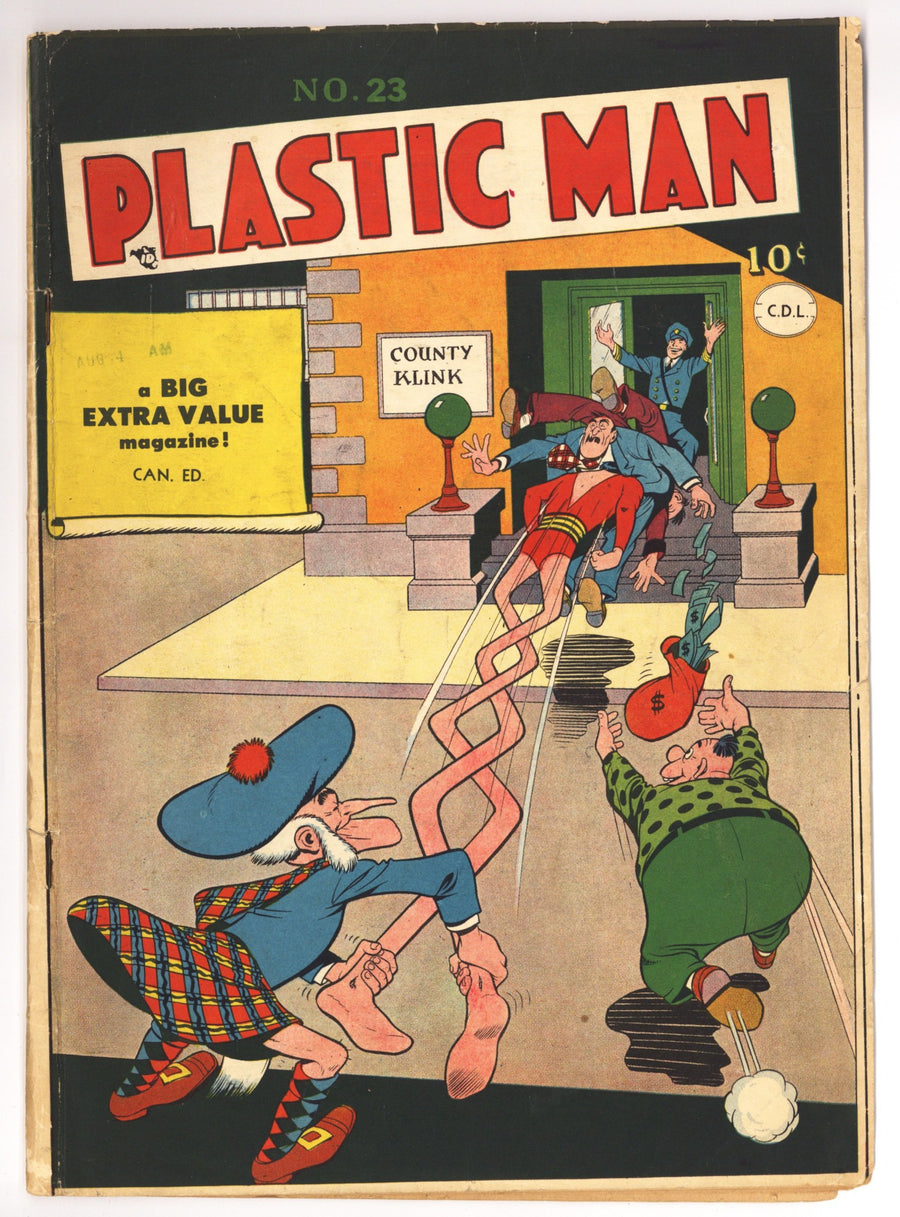 Plastic Man 23 GD/VG (3.0) (1950) Canadian Edition 