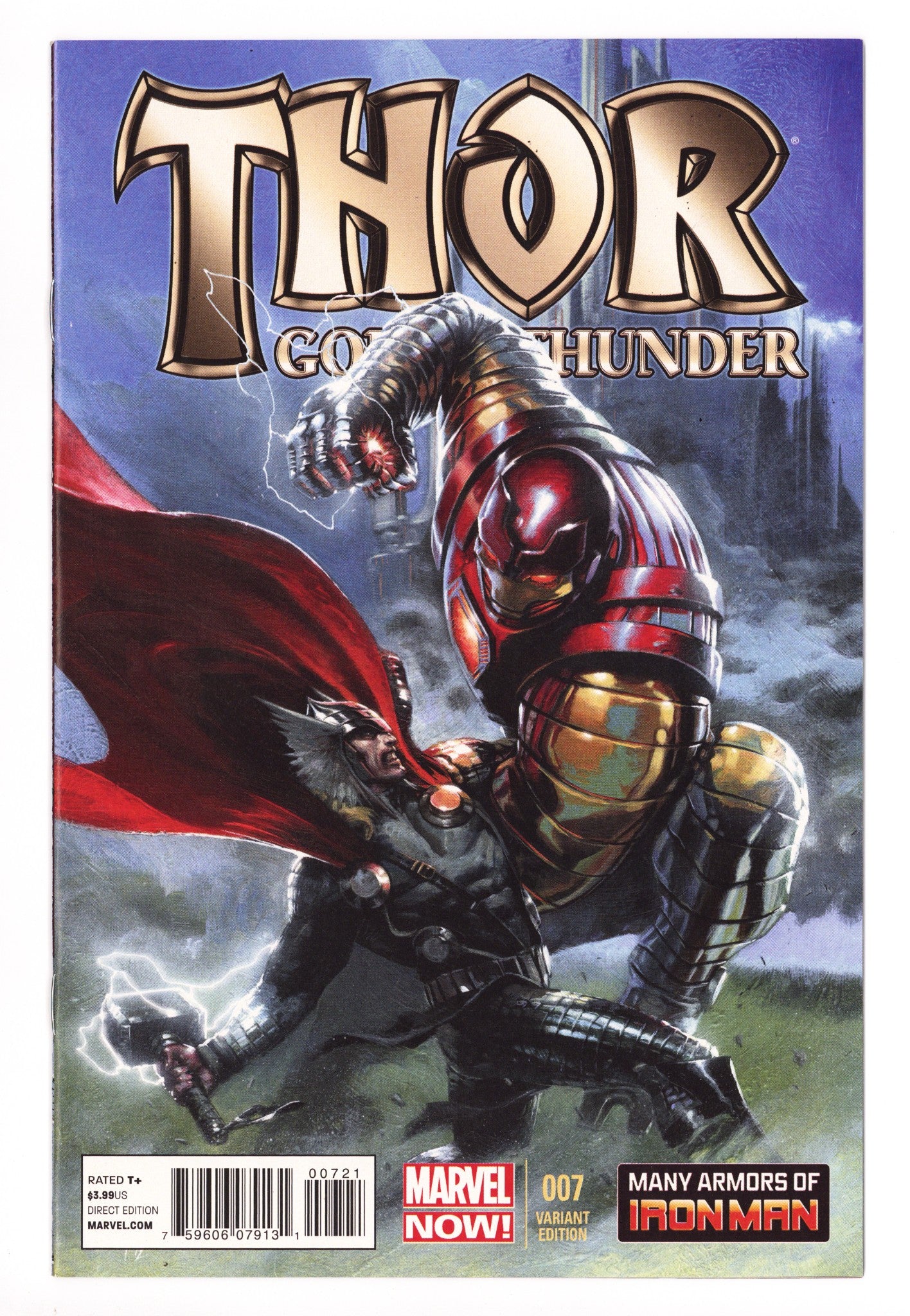 Thor: God of Thunder 7 NM- (9.2) (2013) Dell'Otto Iron Man Variant 