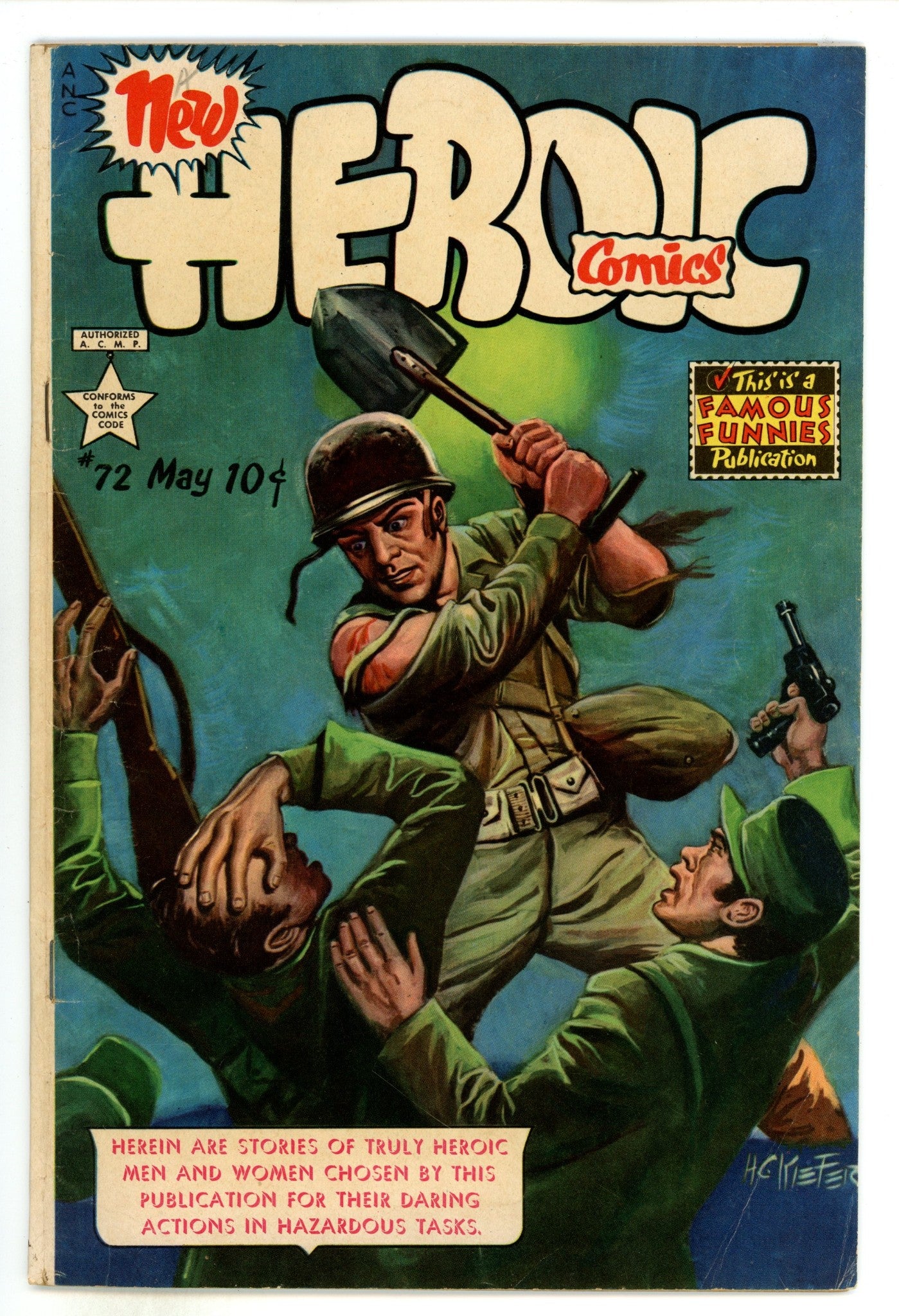 New Heroic Comics 72 VG/FN (5.0) (1952) 