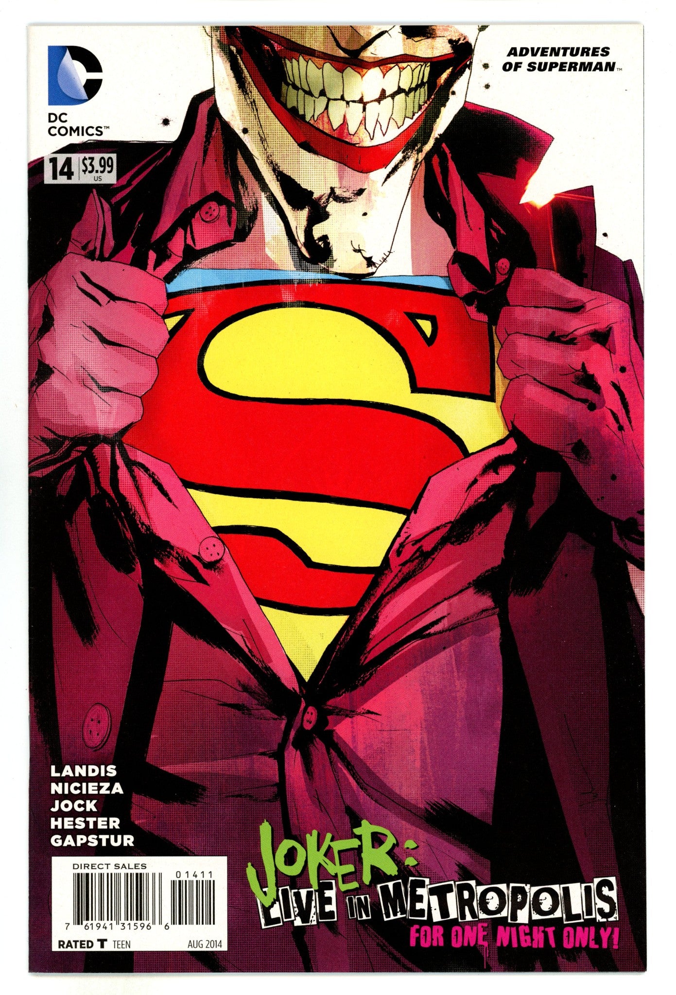 Adventures of Superman Vol 2 14  NM- (9.2)  (2014)  