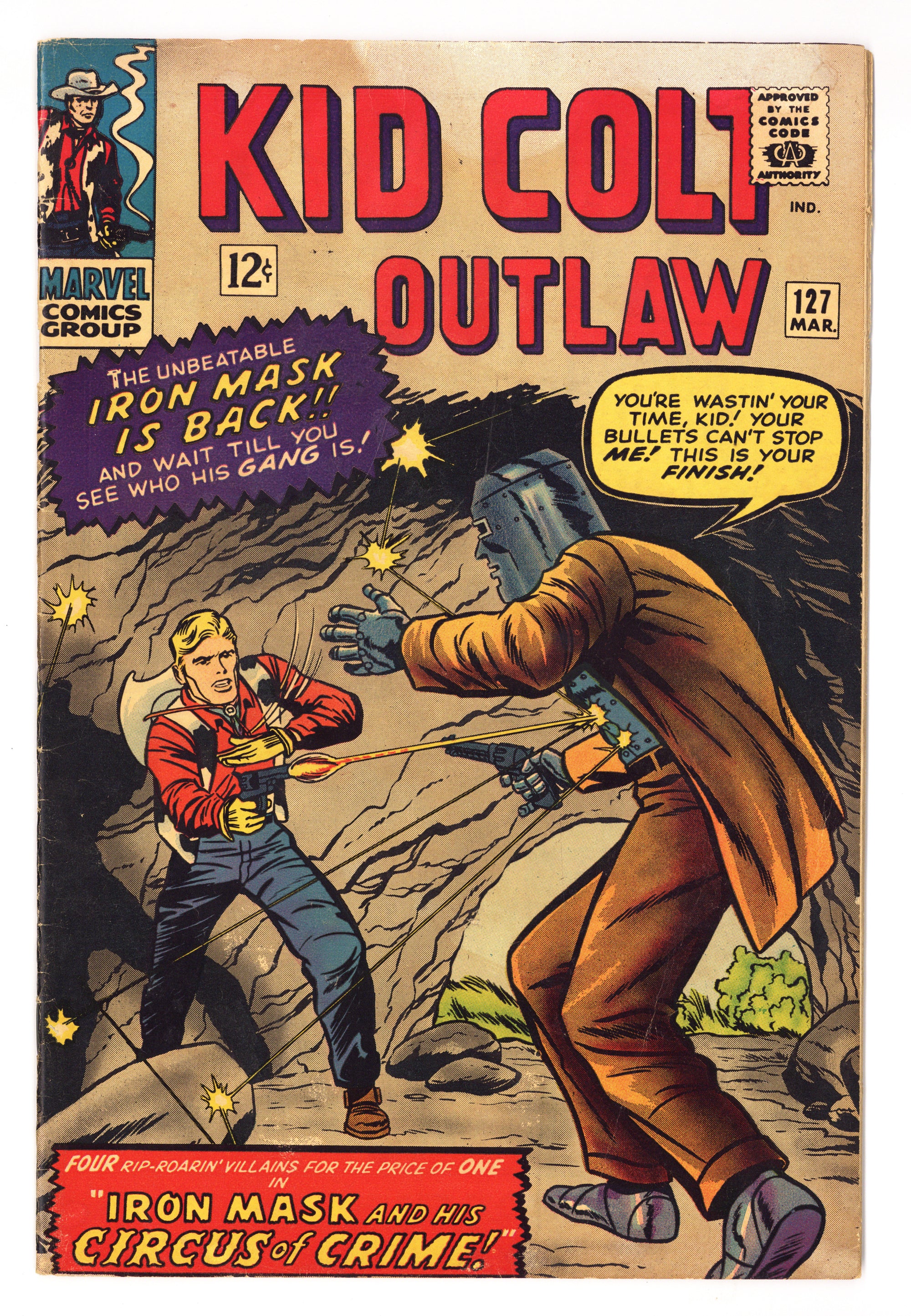 Kid Colt Outlaw 127 VG (4.0) (1965) 