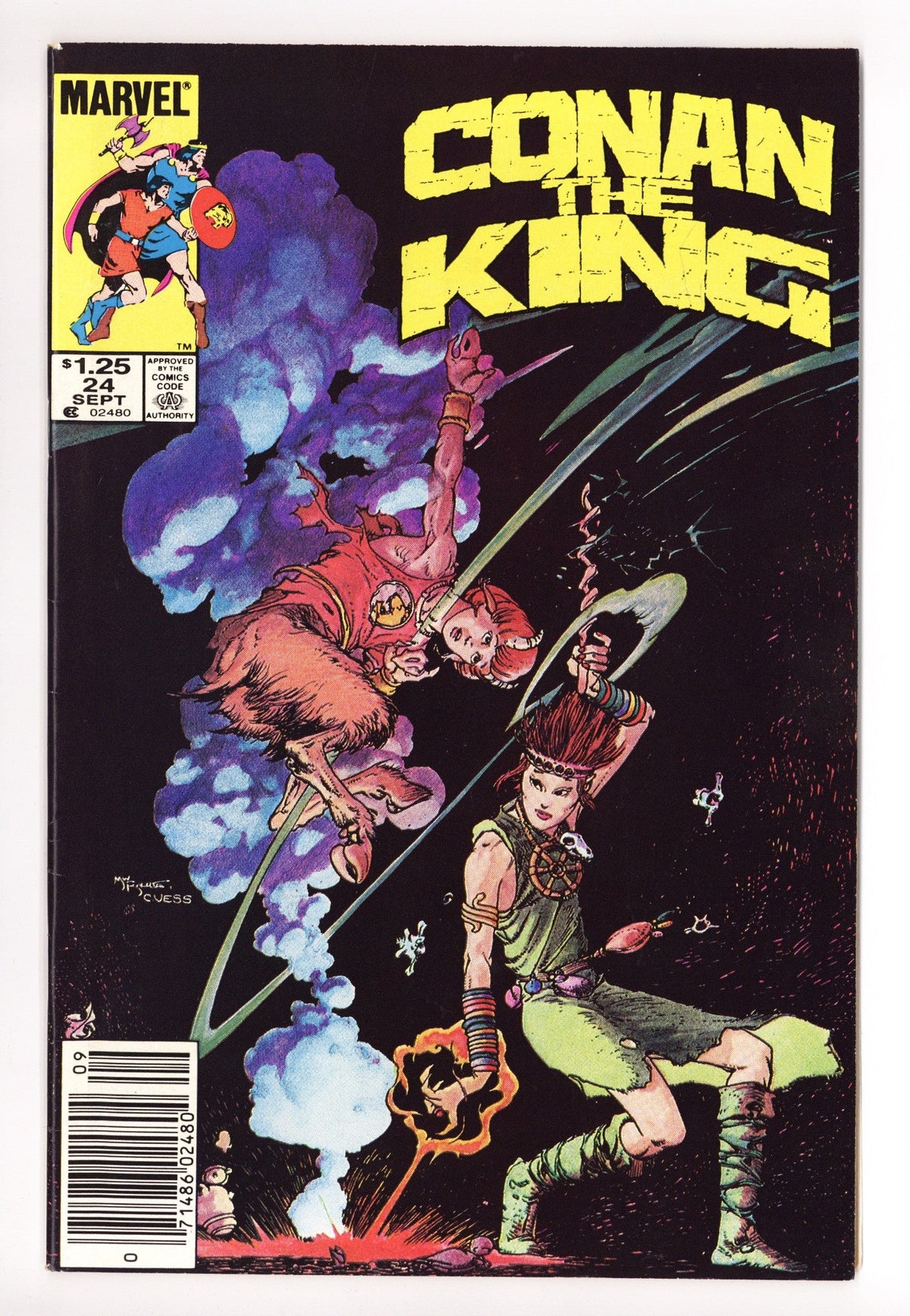Conan the King Vol 1 24  Mid Grade   (1984)   Canadian Price Variant
