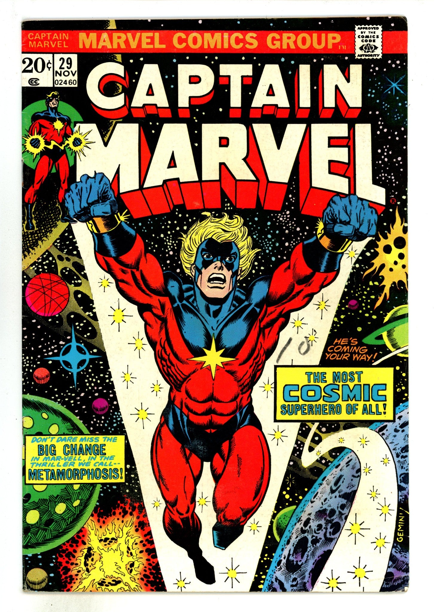 Captain Marvel Vol 1 29 FN (6.0) (1973) 