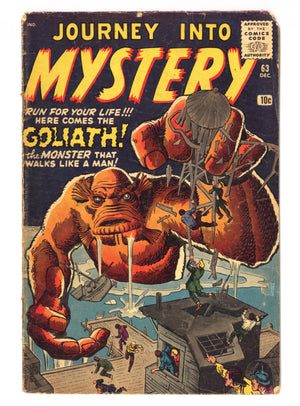 Journey into Mystery Vol 1 63 GD/VG (3.0) (1960)