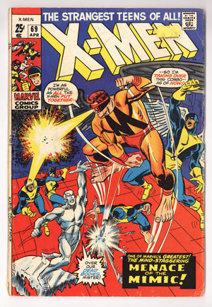 The X-Men Vol 1 69  VG+ (4.5)   (1971)