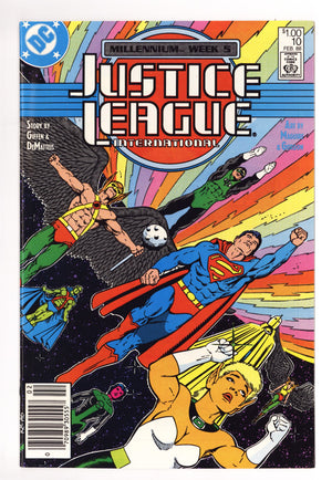 Justice League International 10 NM- (9.2) (1988) Canadian Price Variant