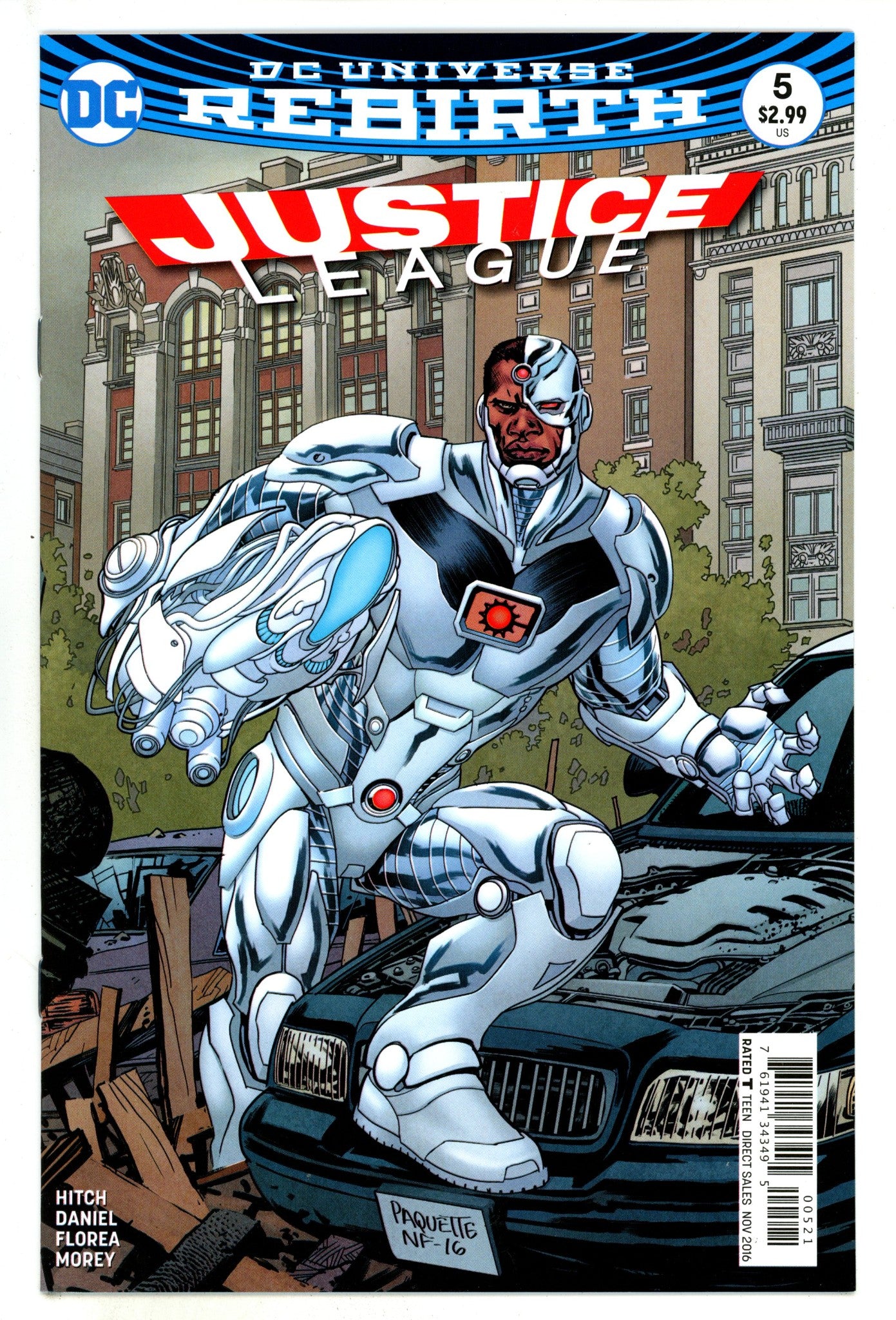 Justice League Vol 2 5 High Grade (2016) Paquette Variant 