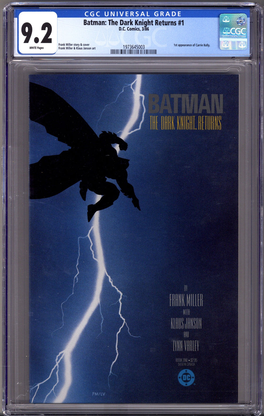 Batman: The Dark Knight   1 CGC 9.2 (NM-)   (1986)        